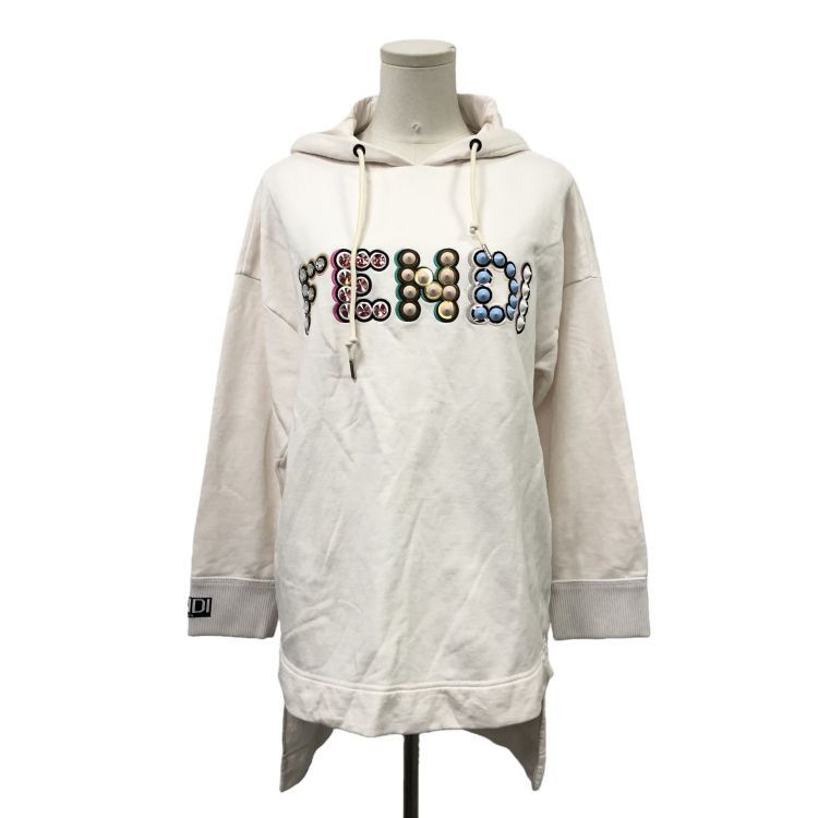 Fendi Fendi Embellished Logo Hoodie Size IT 42 Size M / US 6-8 / IT 42-44 - 1 Thumbnail