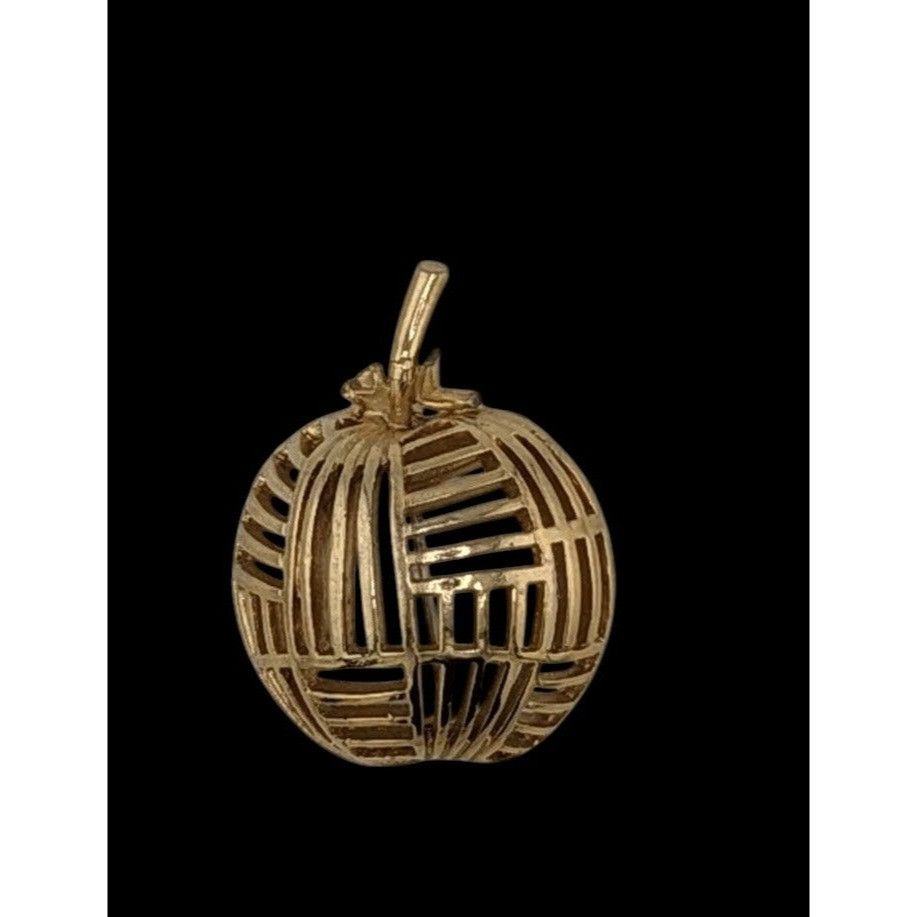 Other Vintage Collectible Coro Abstract Apple Brooch Gold Tone Size ONE SIZE - 2 Thumbnail