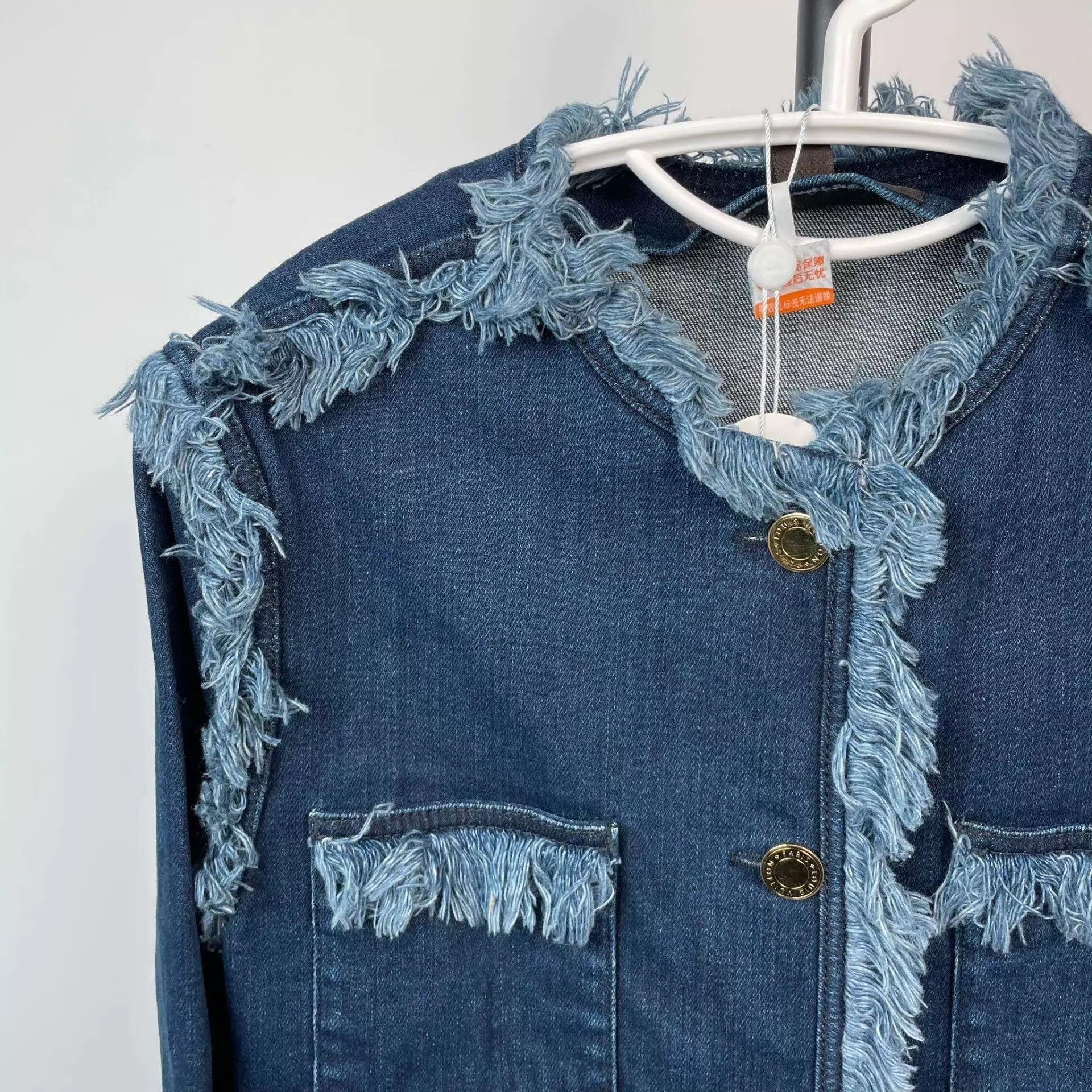 Louis Vuitton Louis Vuitton Runway Tassel Denim Jacket Blue 36 Size XS / US 0-2 / IT 36-38 - 8 Thumbnail