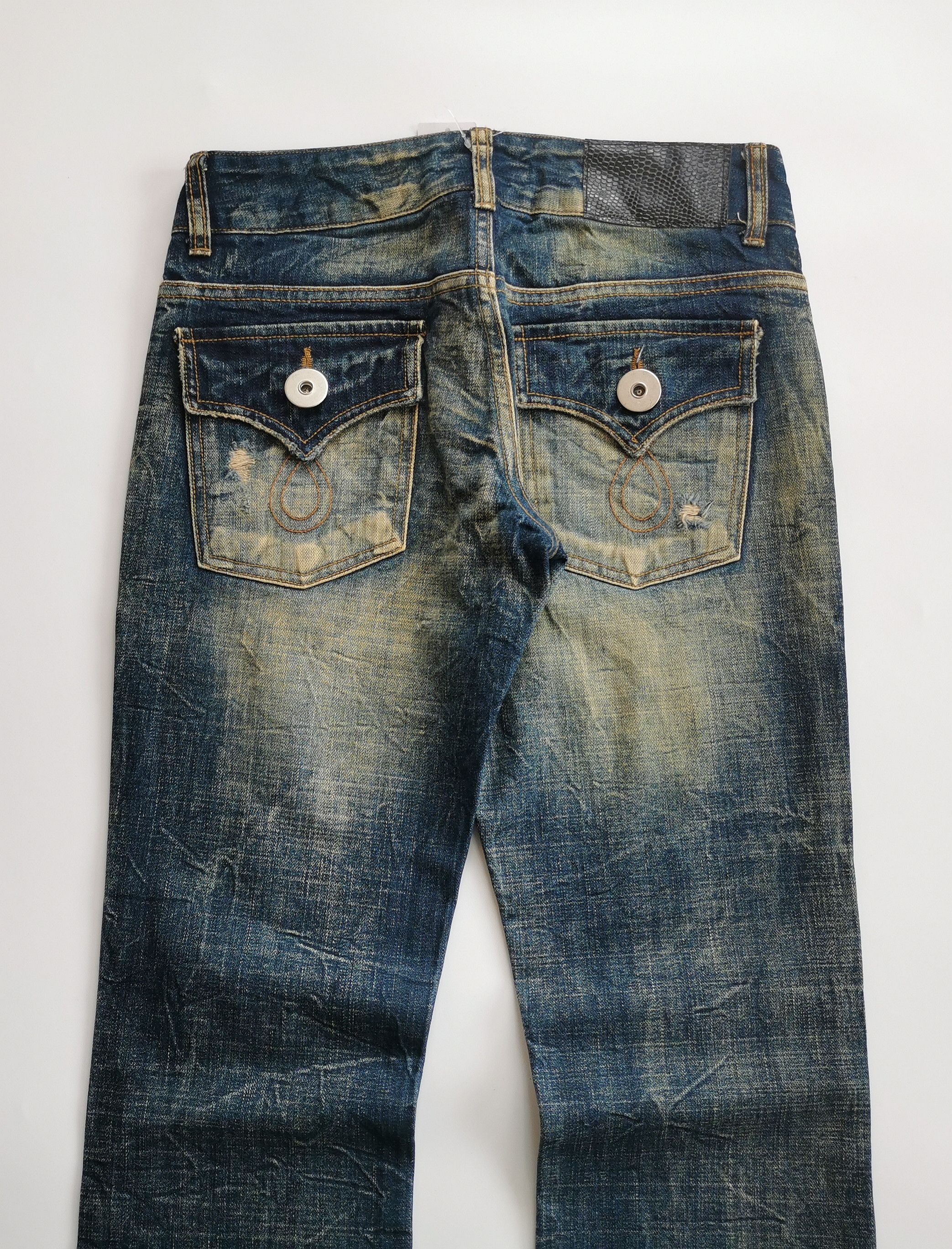 Kapital VENCE mudwash flare jeans avantgarde Size 27" / US 4 / IT 40 - 8 Thumbnail