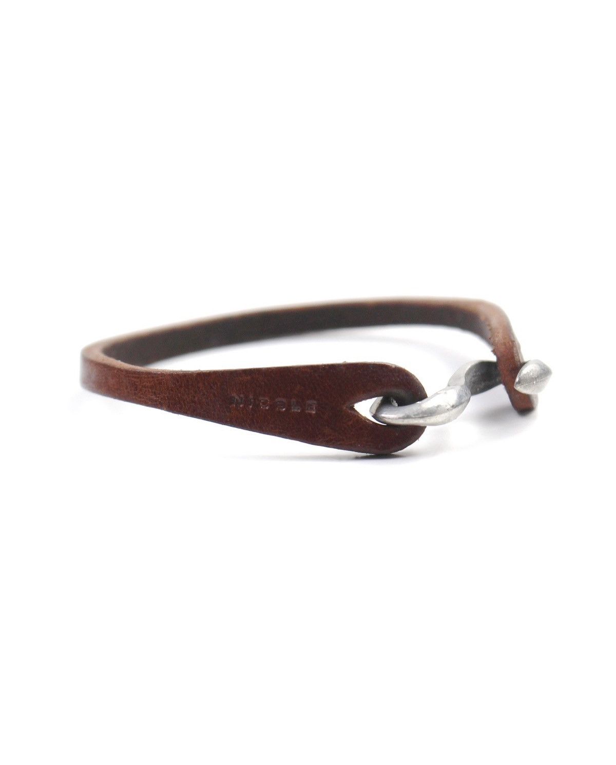Nicole Club 2000S NICOLE CLUB FOR MEN LEATHER HOOK BRACELET Size ONE SIZE - 5 Thumbnail