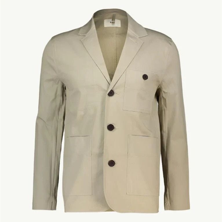Folk MINT! Folk Men's Beige Multipocket Workwear Blazer Sportcoat Size US M / EU 48-50 / 2 - 1 Thumbnail