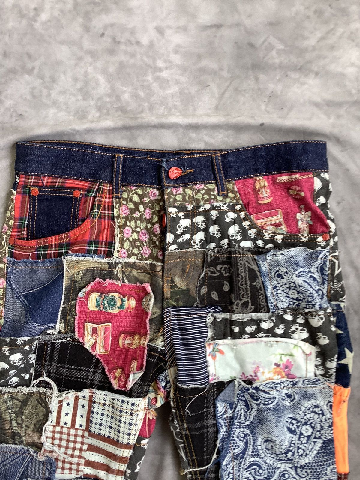 If Six Was Nine If6w9 Style Patchwork Emo Punk Size US 34 / EU 50 - 2 Thumbnail