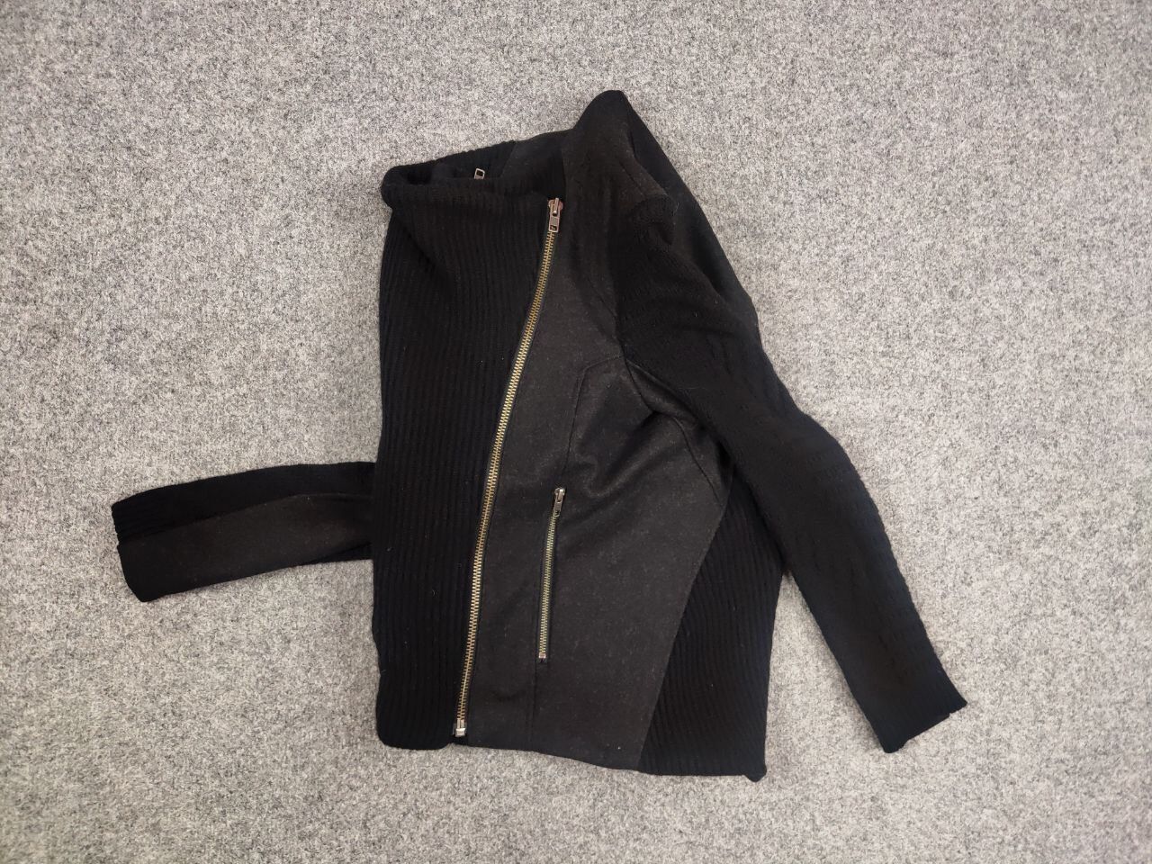 Helmut Lang Helmut Lang Asymmetric combined knit fabric Womens jacket Size S / US 4 / IT 40 - 15 Thumbnail