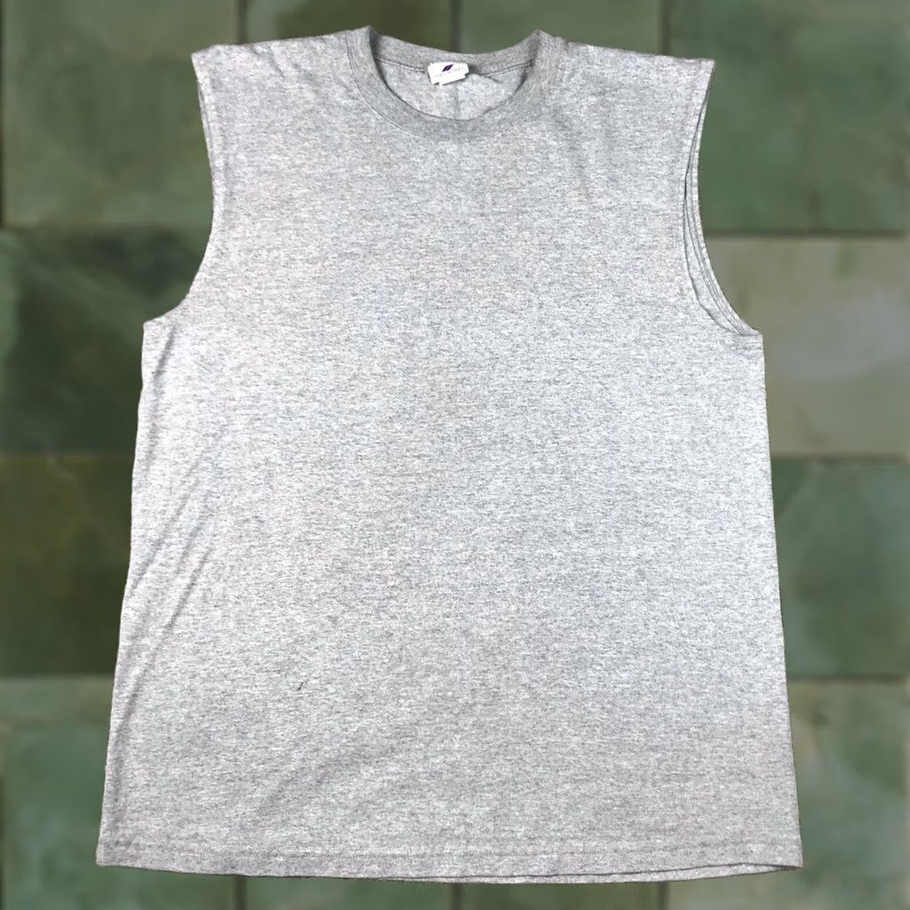 Vintage VINTAGE Pro Spirit Tank Top Sleeveless Shirt Men XL Gray 90s Vintage Cotton Blend USA Made Size US XL / EU 56 / 4 - 1 Thumbnail