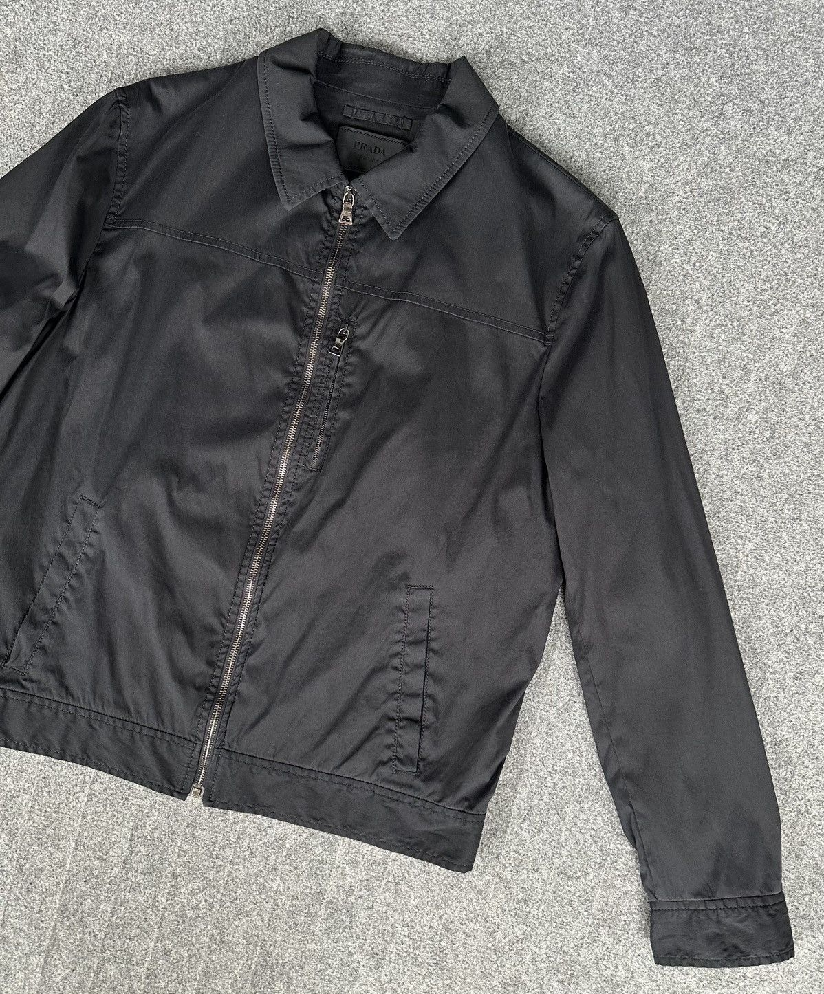 Prada Prada - Men’s Work Zip-Up Jacket in Black Size US L / EU 52-54 / 3 - 4 Thumbnail