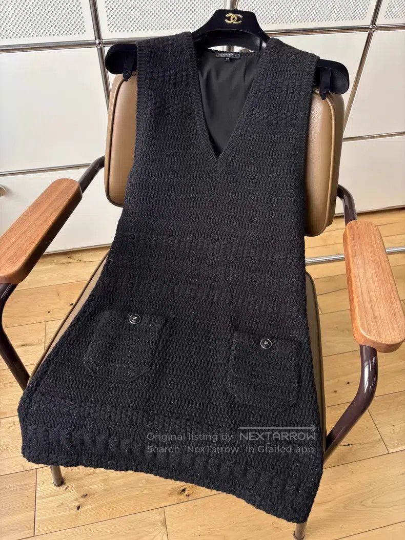 Chanel Chanel 21B Black Knitted Double C Sequin Buckle Fine Flash Size XXS / US 00 / IT 34 - 4 Thumbnail