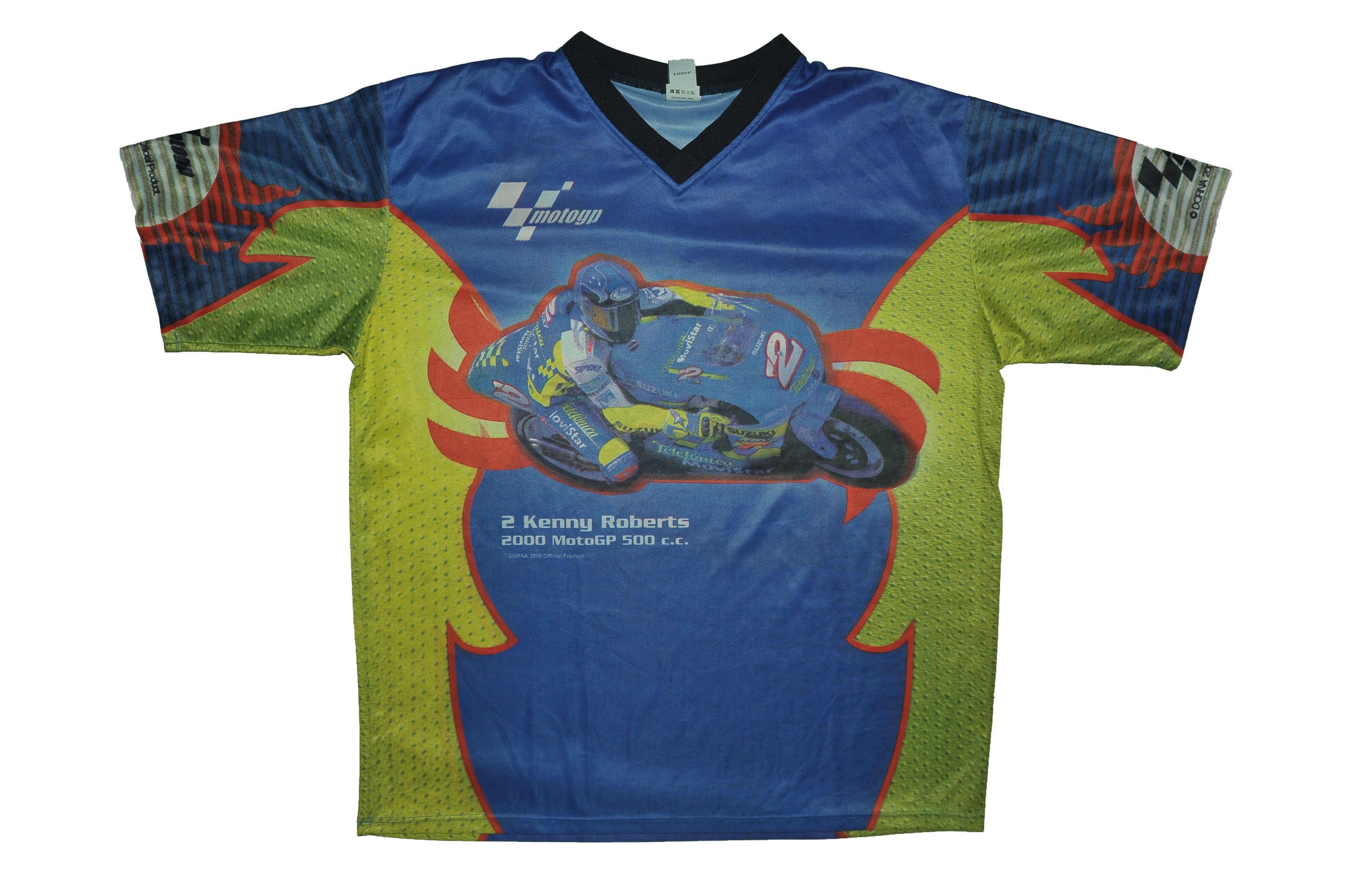 Other Vintage 2000 Kenny Roberts Moto GP All Over Print Jersey Size US XXL / EU 58 / 5 - 1 Thumbnail