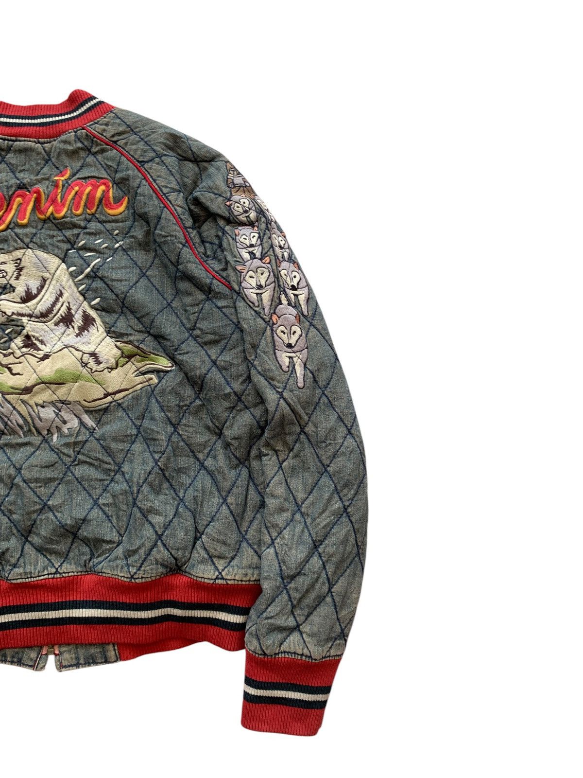 Other 🔥WASK DENIM LONE WOLF SUKAJAN JACKETS Size US S / EU 44-46 / 1 - 7 Thumbnail