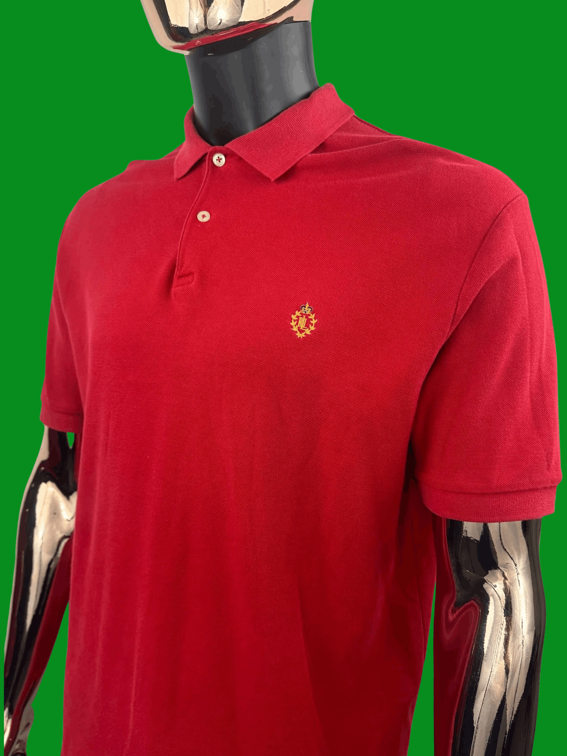 Polo Ralph Lauren VTG Chaps Ralph Lauren Green Tag Crest Logo Polo Shirt Size US M / EU 48-50 / 2 - 1 Thumbnail
