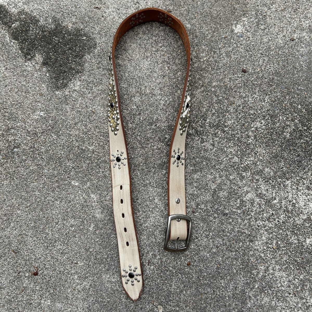 Kapital Vintage studded leather belt (Kapital Style) Size ONE SIZE - 9 Thumbnail