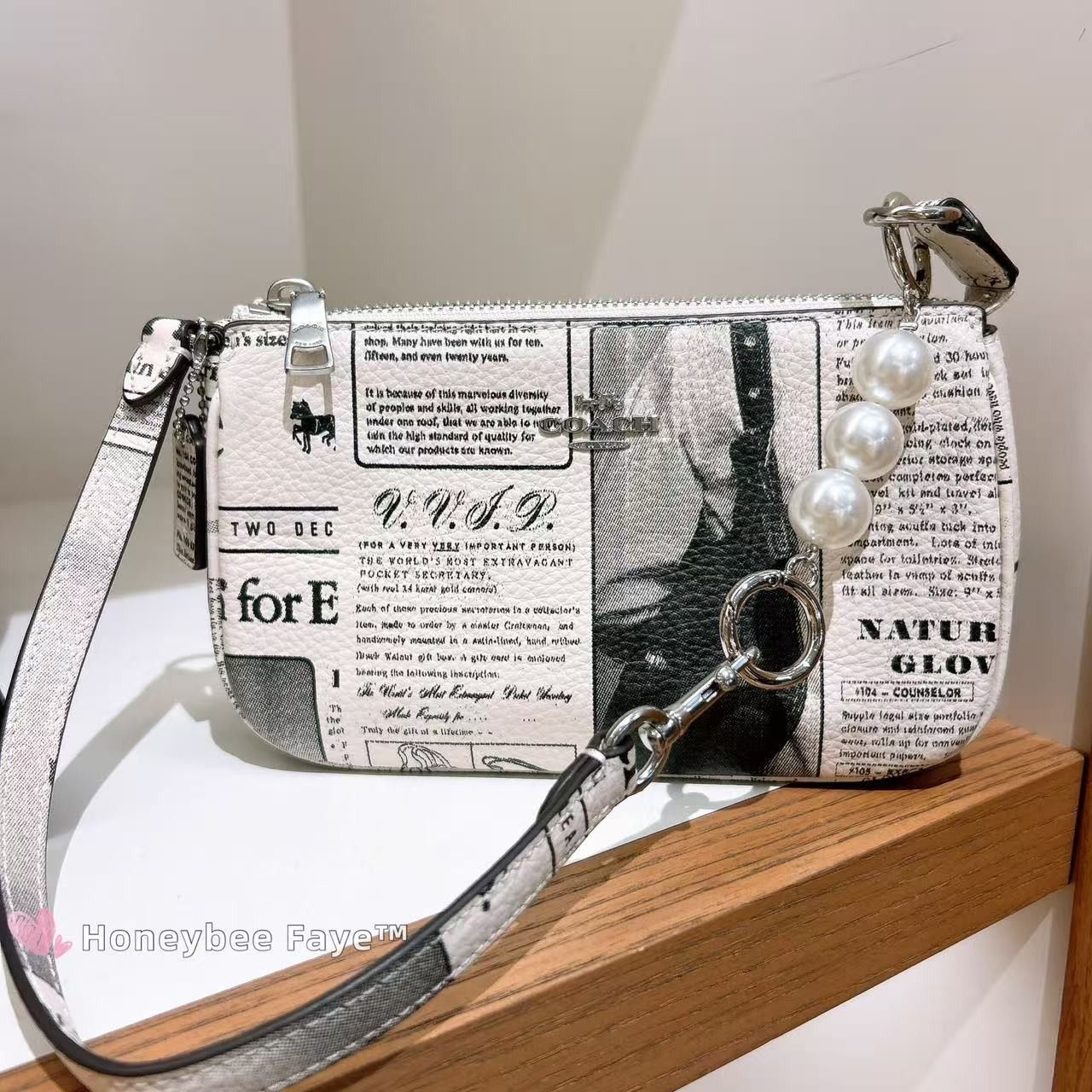 Coach Nwt Coach CDC27 Nolita 19 With Newspaper Print Size ONE SIZE - 3 Thumbnail