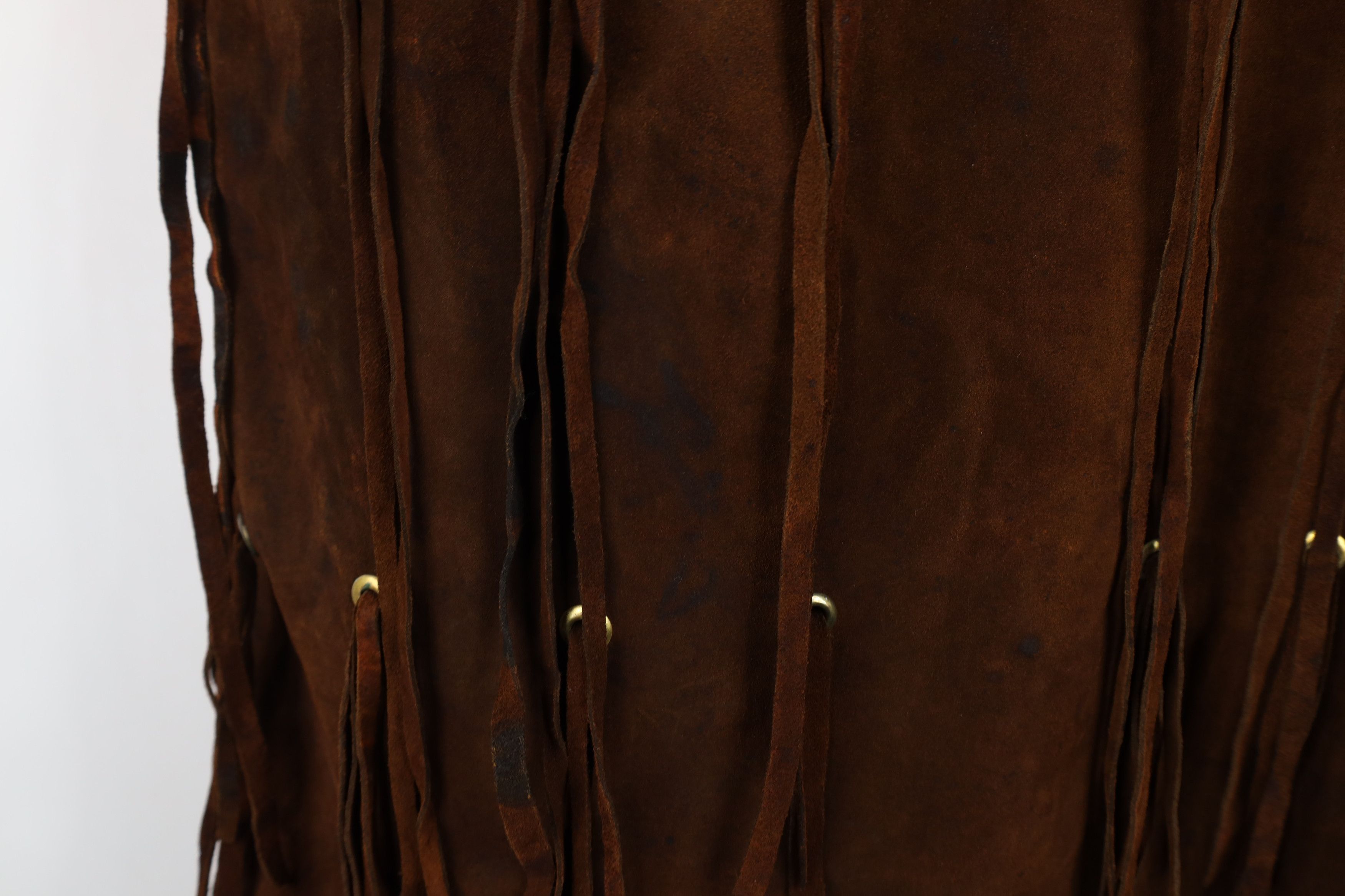 Vintage Vintage 60s 70s Boho Chic Fringed Suede Leather Vest USA Size L / US 10 / IT 46 - 11 Thumbnail