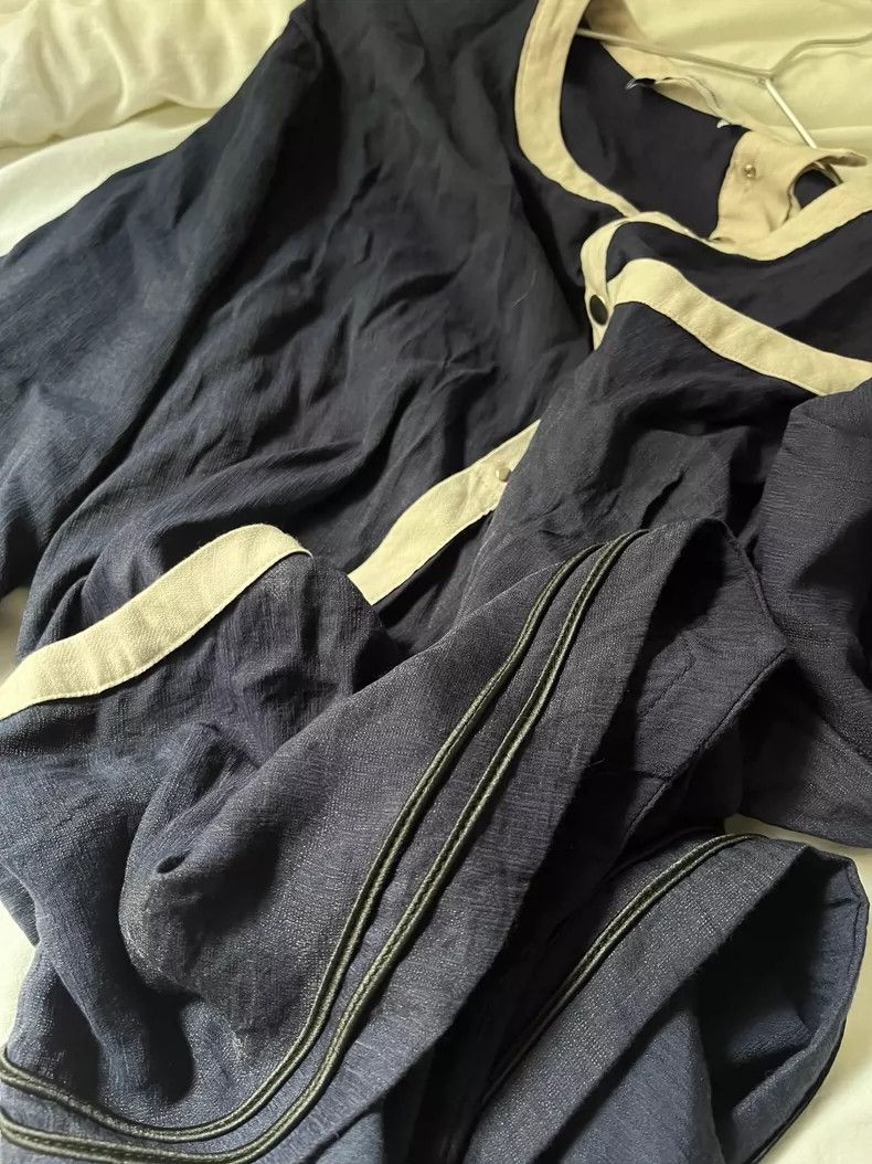 Kiko Kostadinov Kiko Kostadinov Navy blue deconstructed top Size US L / EU 52-54 / 3 - 7 Thumbnail