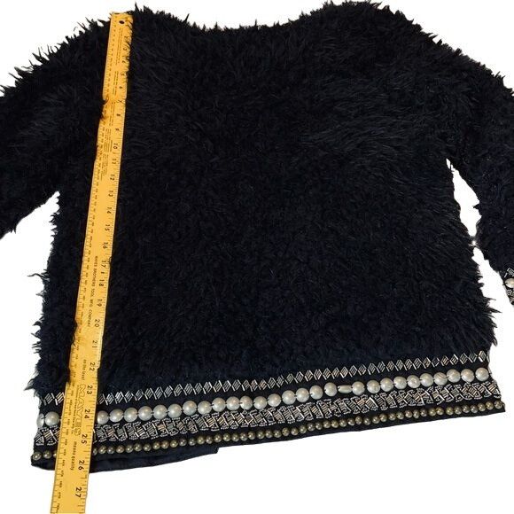 Jessica Simpson Jessica Simpson Kassidy Embellished Faux-Shearling Black Stu Size XS / US 0-2 / IT 36-38 - 6 Thumbnail