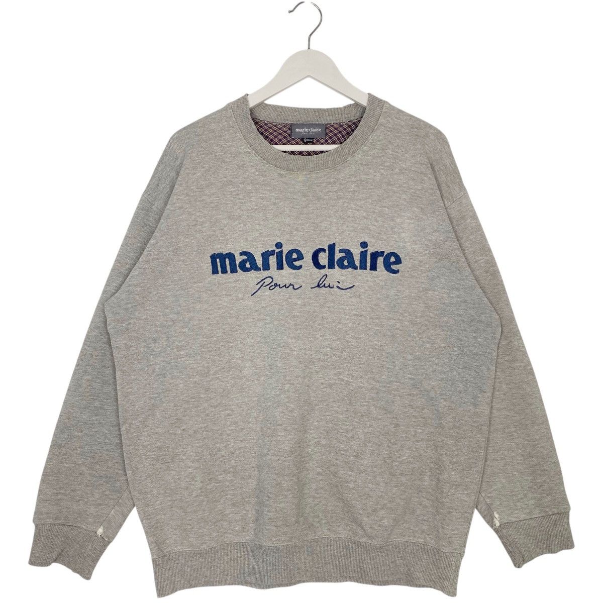 Other Vintage Marie Claire Sweatshirt Crewneck Grey Big Logo Size US M / EU 48-50 / 2 - 1 Thumbnail