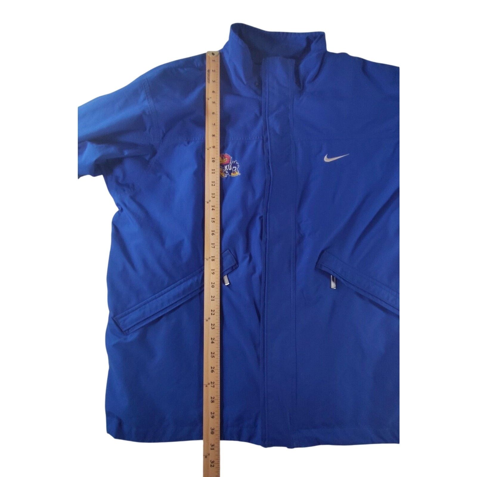 Nike VTG Kansas Jayhawks Team Nike Jacket Men’s L Blue Made USA Size US L / EU 52-54 / 3 - 5 Thumbnail