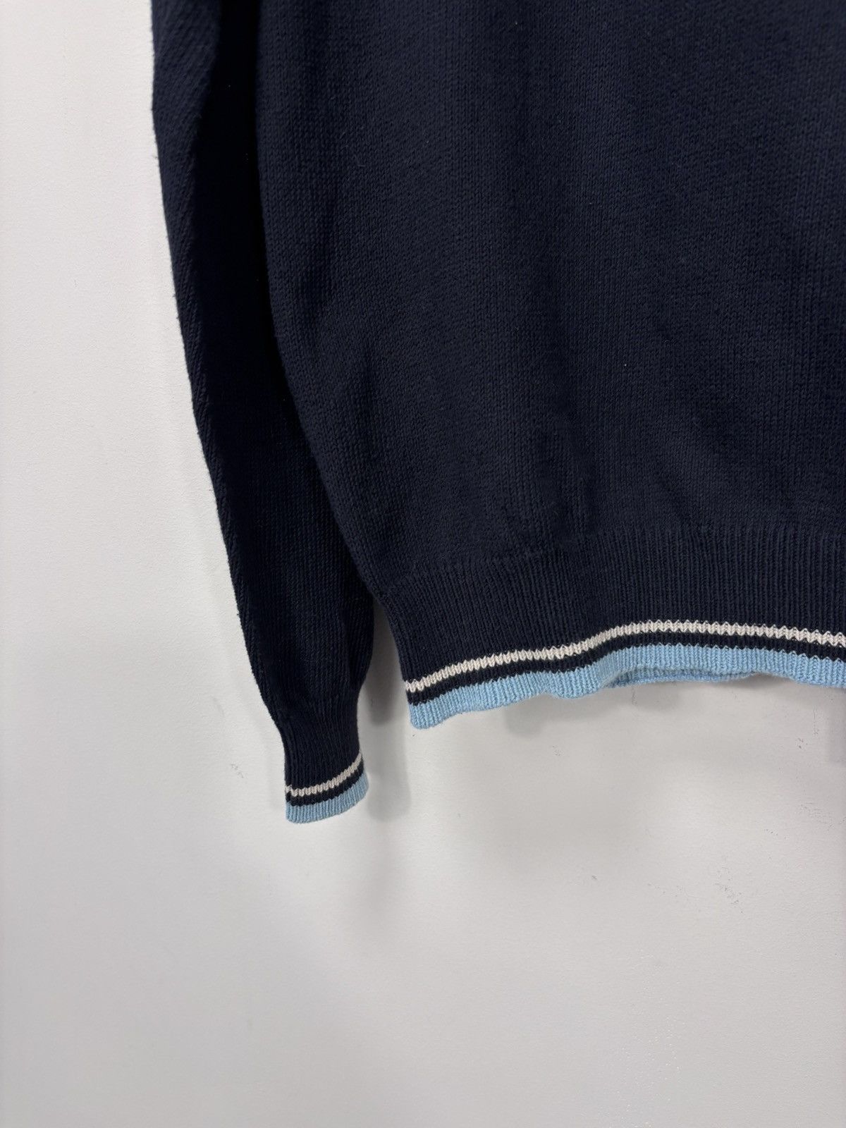 Etro Etro Milano Men’s Navy Blue Cotton Knit Full Zip Sweater Size US L / EU 52-54 / 3 - 18 Thumbnail