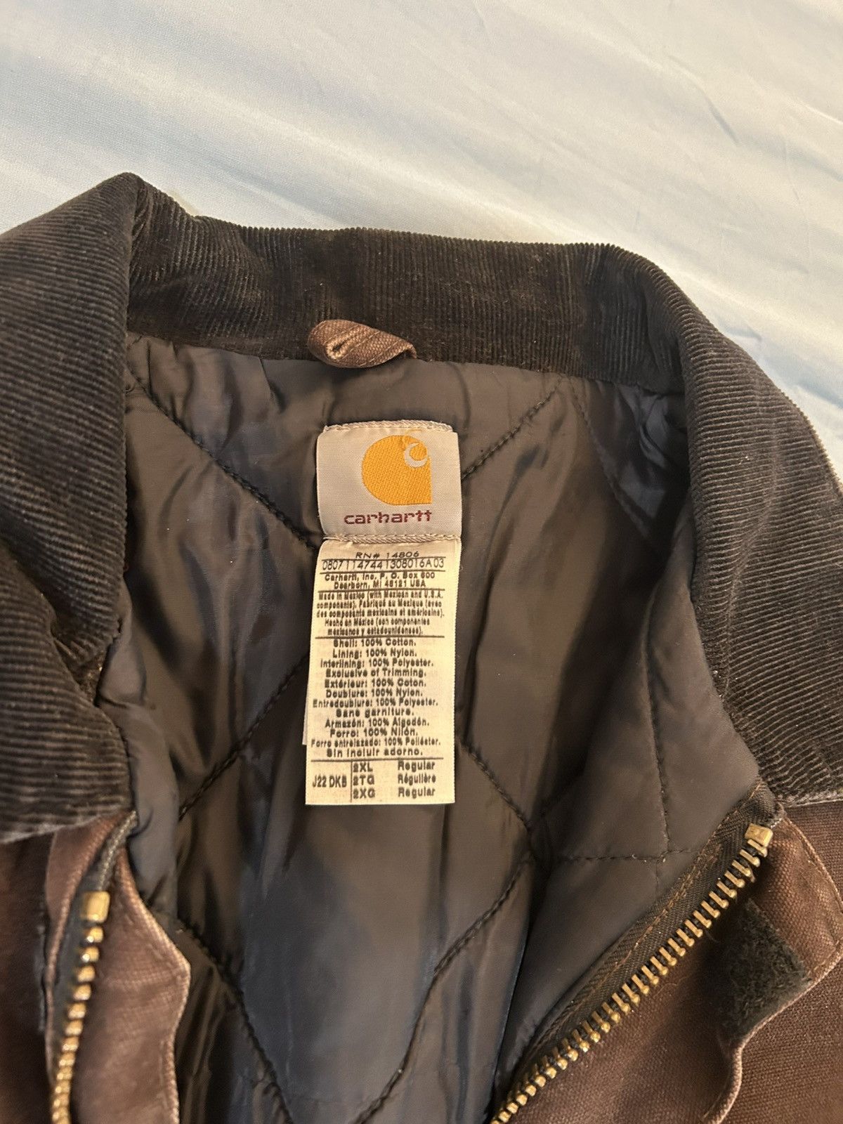 Carhartt Vintage 90s Carhartt J22 brown jacket 2xl Size US XXL / EU 58 / 5 - 11 Thumbnail