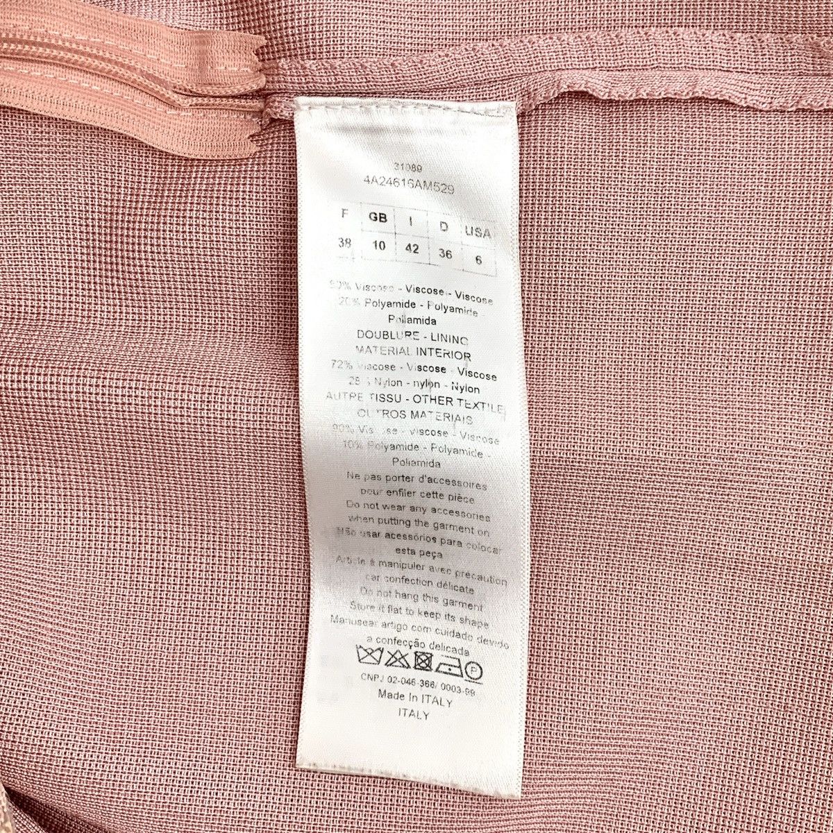 Dior Dior Pink Hollow Embroidered Sleeveless Knit Dress K26WX Size S / US 4 / IT 40 - 6 Thumbnail