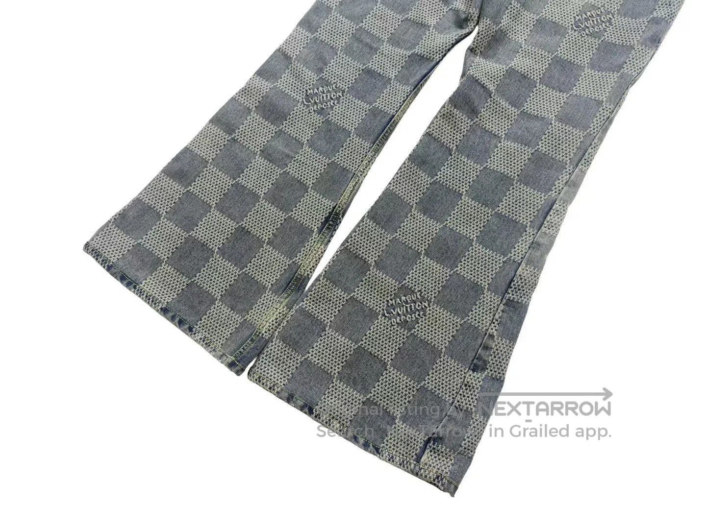 Louis Vuitton Louis Vuitton Pharrell Checkerboard Flared Jeans. Size US 32 / EU 48 - 6 Thumbnail
