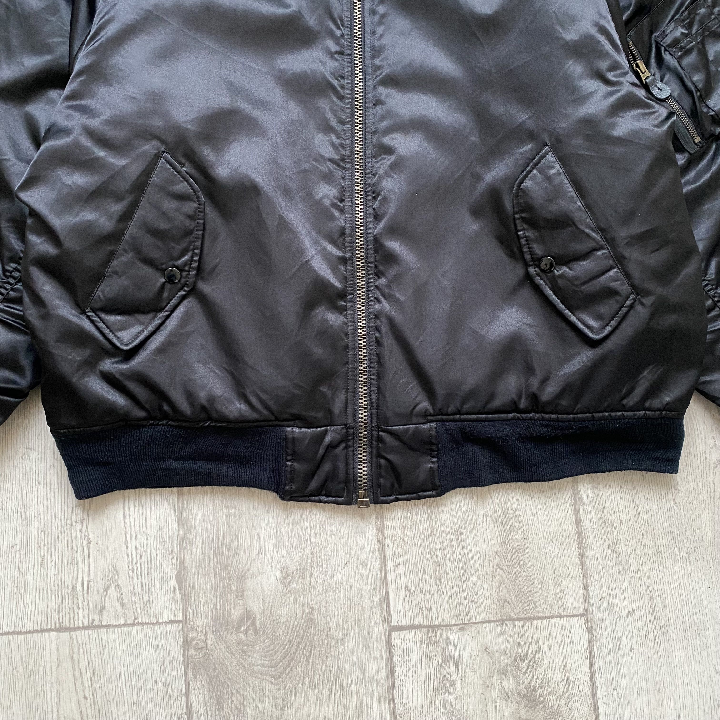 Japanese Brand Vintage 90s MA 1 Intermediate Bomber boxy Jacket USA Size US XL / EU 56 / 4 - 3 Thumbnail