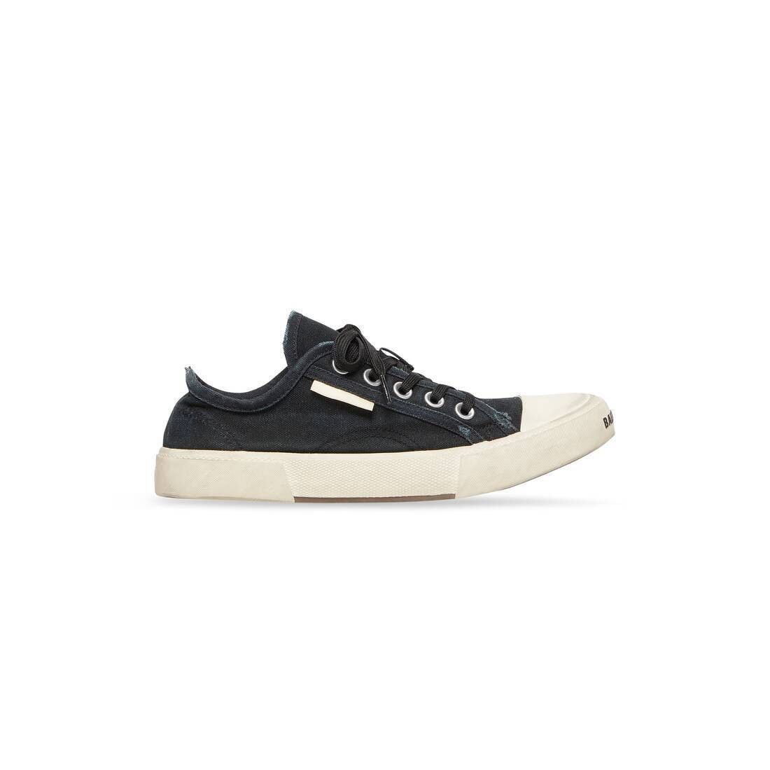 Balenciaga o1mt1gz0225 Paris Low Top Sneakers in Black/White Size US 8 / IT 38 - 1 Thumbnail