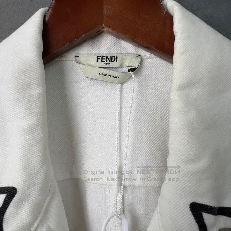 Fendi Fendi California Sky Series Cartoon Style White Dress Size XS / US 0-2 / IT 36-38 - 3 Thumbnail