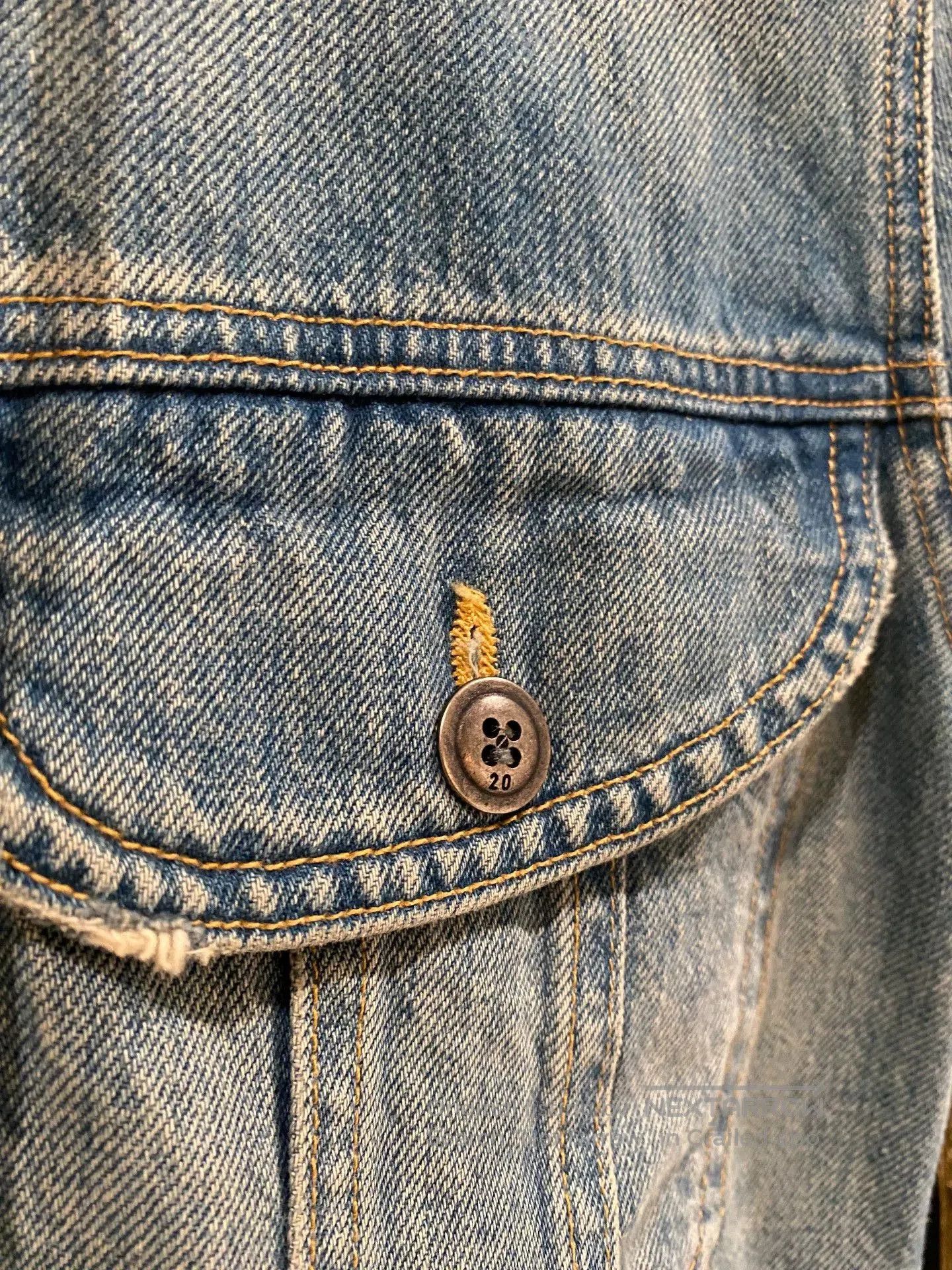 Greg Lauren Greg Lauren Layered Hooded Denim Jacket. Size US M / EU 48-50 / 2 - 9 Thumbnail