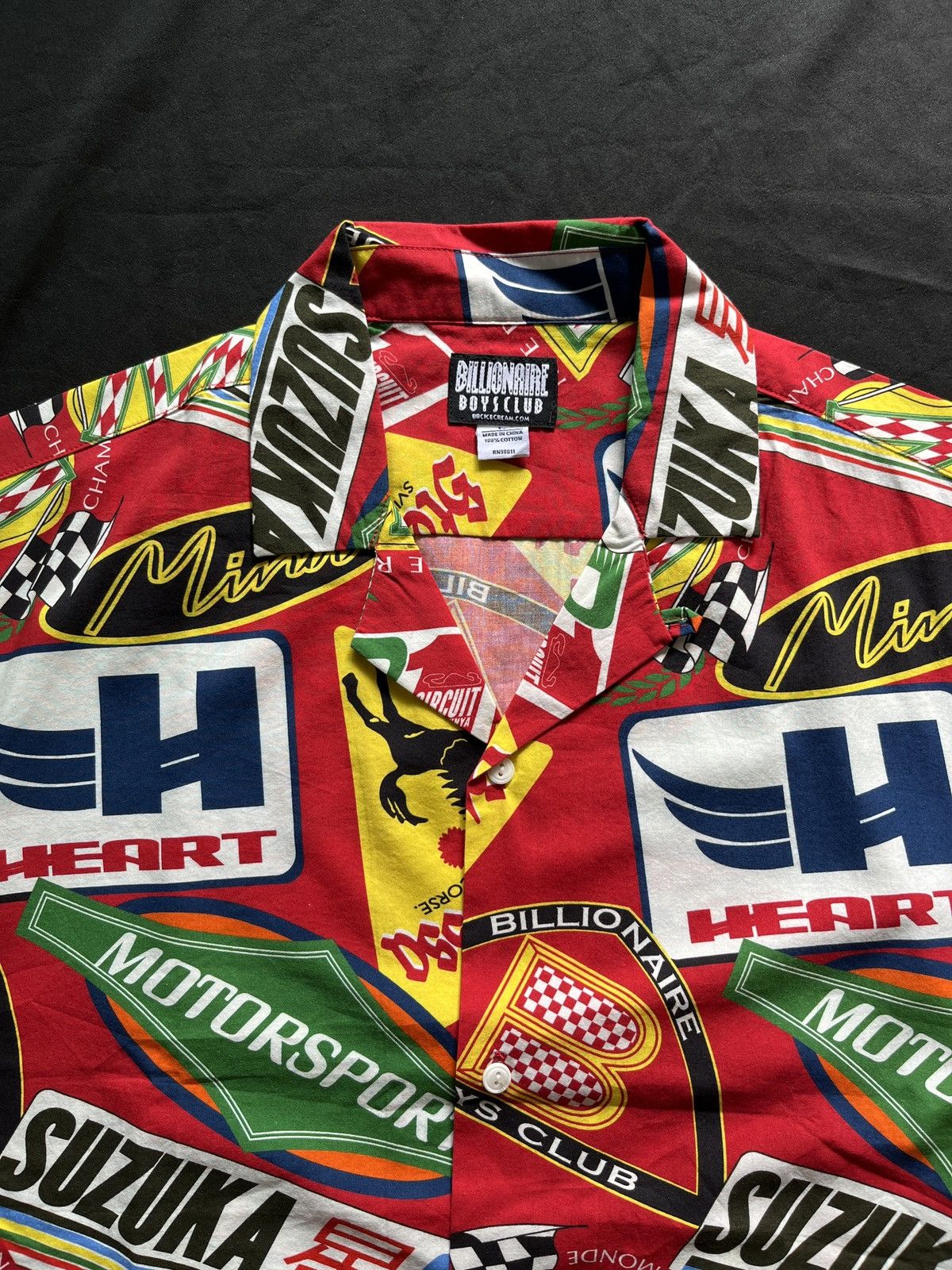 Billionaire Boys Club Rare Billionaire Boys Club BBC Testarossa S/S Woven Shirt L Size US L / EU 52-54 / 3 - 4 Thumbnail