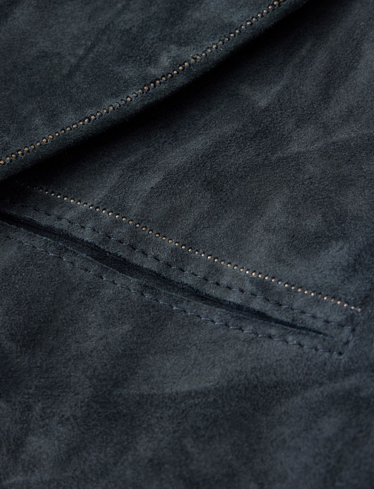 John Varvatos John Varvatos Bartow Leather Blazer Midnight Blue Size 48 Size 38R - 4 Thumbnail