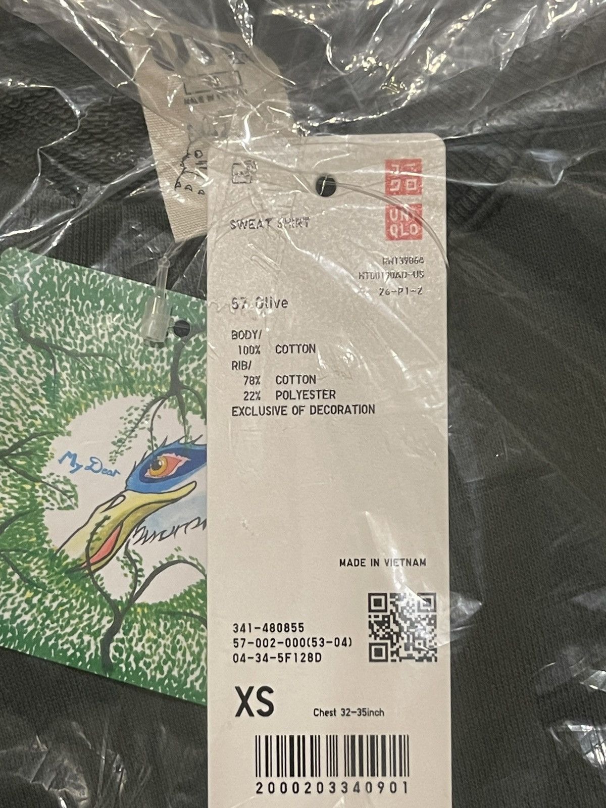 Uniqlo *New* Studio Ghibli x Uniqlo Sweatshirt / Princess Mononoke Size US XS / EU 42 / 0 - 5 Thumbnail