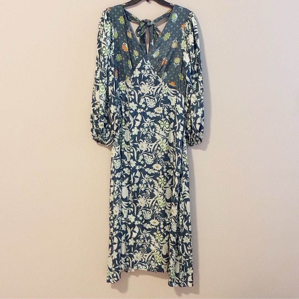 Other Damson Madder bohemian floral maxi dress side slit.Size 10US Size L / US 10 / IT 46 - 14 Thumbnail