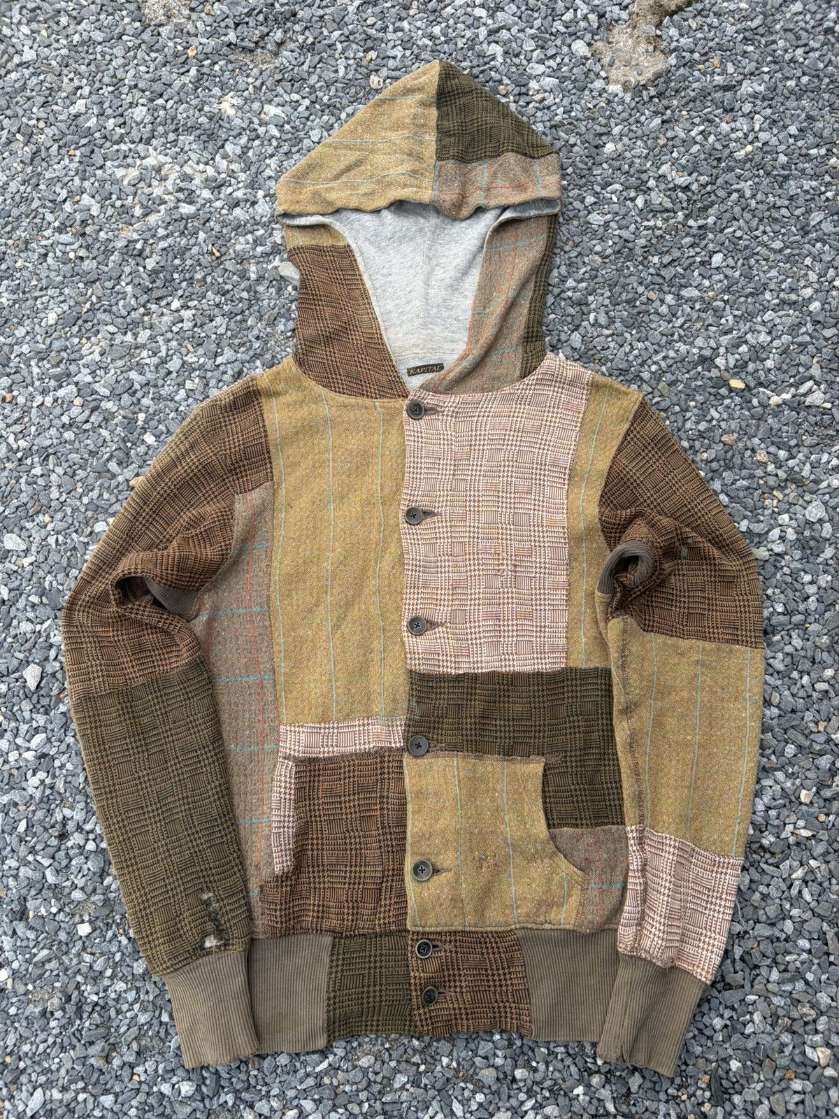 Kapital RARE KAPITAL PATCHWORK BORO HOODIE Size US S / EU 44-46 / 1 - 1 Thumbnail