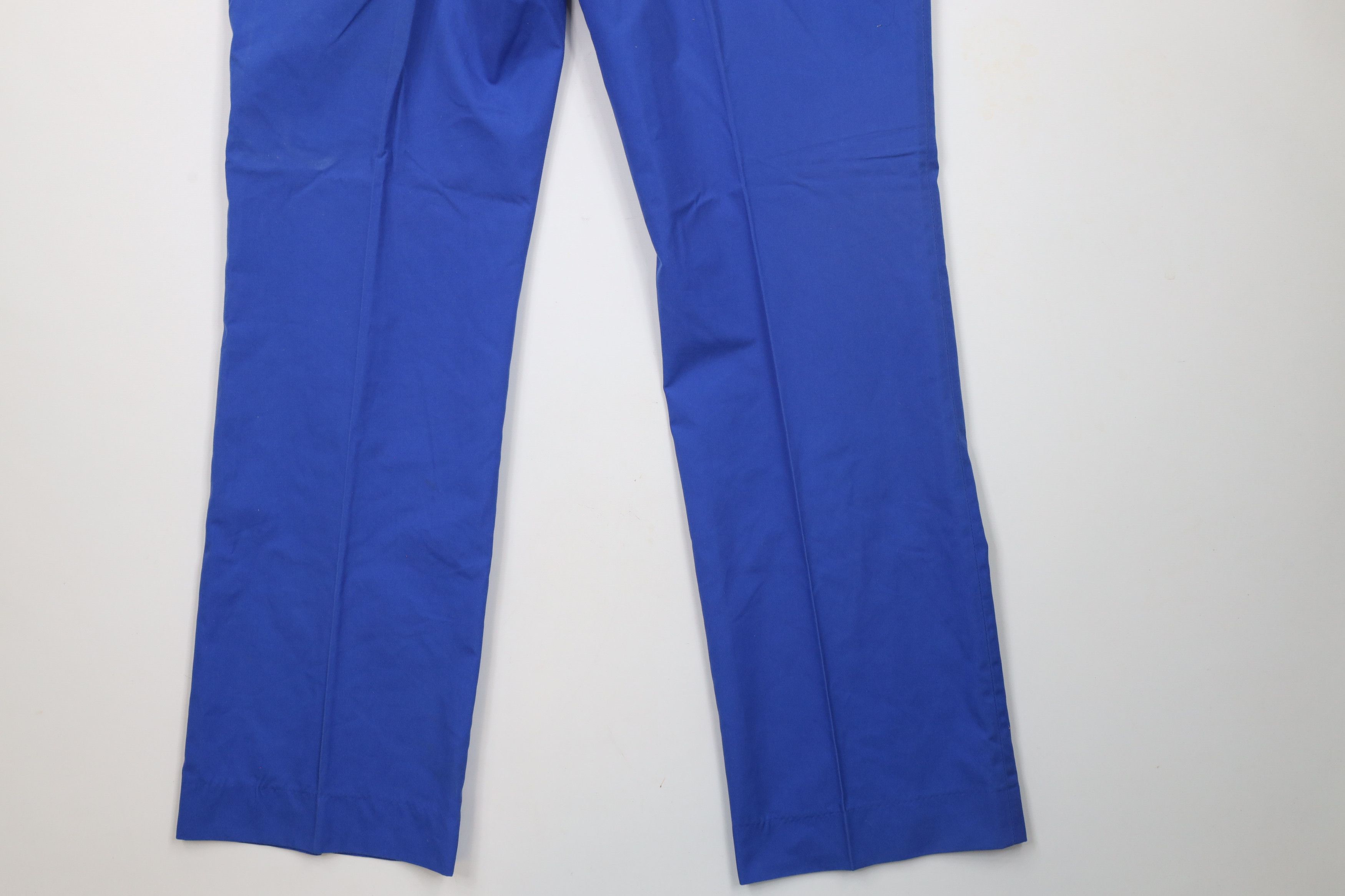 Vintage Vintage 70s Streetwear Bell Bottoms Chino Pants Blue USA Size US 36 / EU 52 - 11 Thumbnail