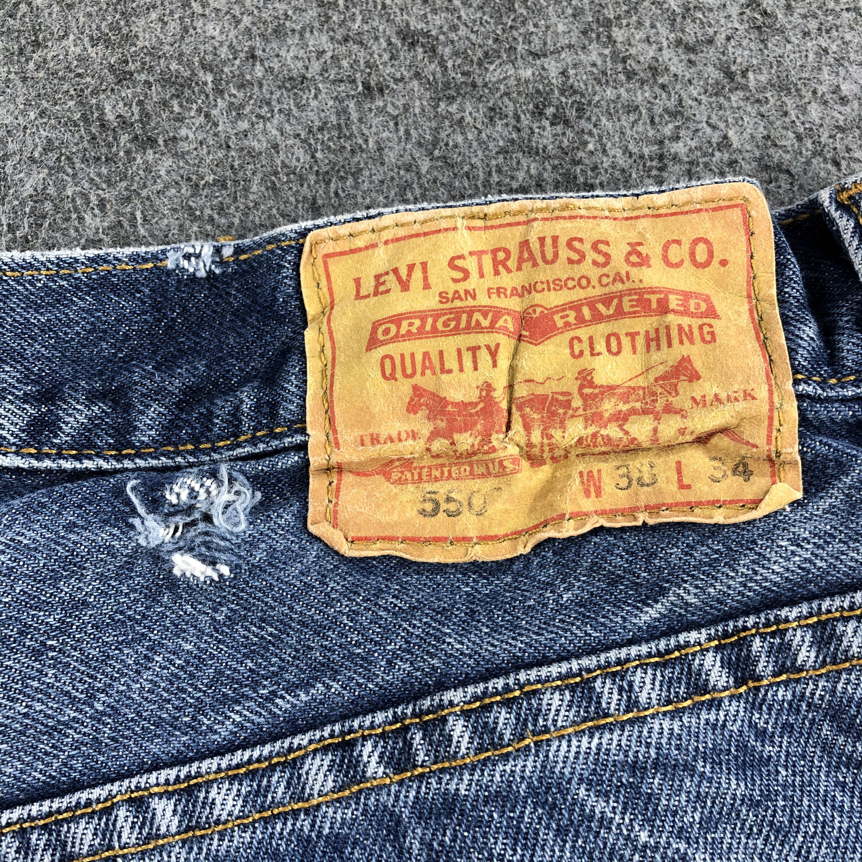 Levi's Vintage Blue Wash Levis 550 Jeans-J2061 Size US 37 - 5 Thumbnail