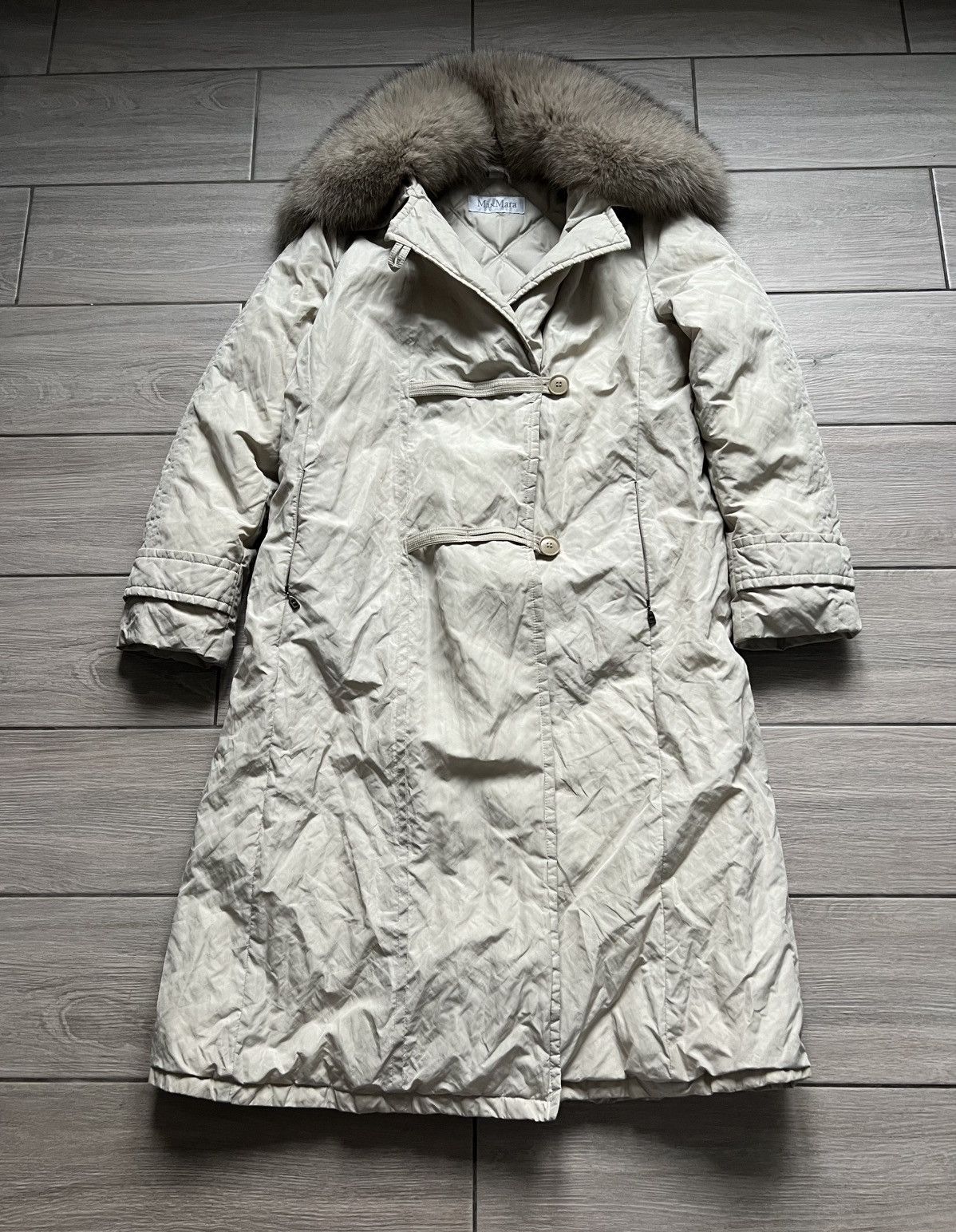 Max Mara Max Mara Vintage Coat 42/500 Very Rare Fox Fur Goose Down Size M / US 6-8 / IT 42-44 - 12 Thumbnail