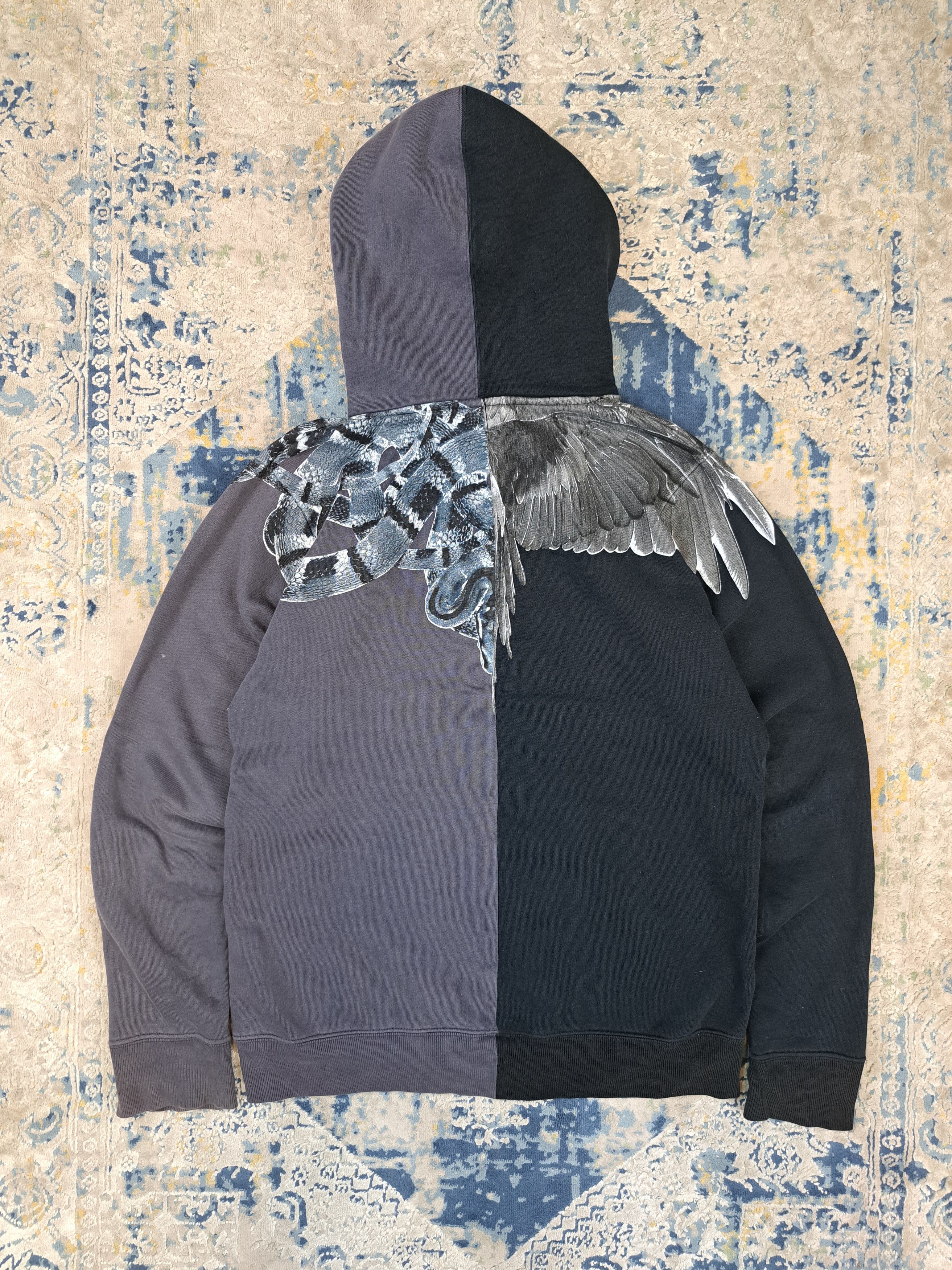 Marcelo Burlon Marcelo Burlon Big Print Symmetrical Hoodie Designer Size US XS / EU 42 / 0 - 3 Thumbnail