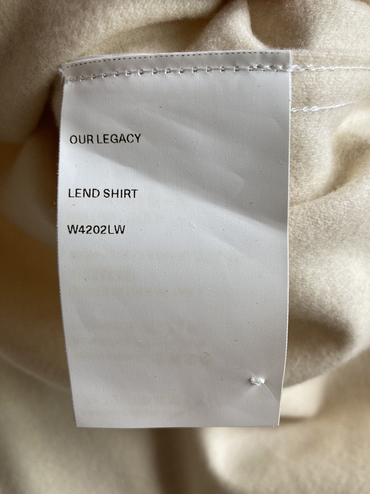 Our Legacy Cream Wool Overshirt Size US S / EU 44-46 / 1 - 3 Thumbnail