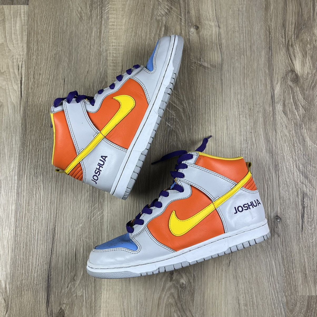 Nike × Vintage Nike Dunk High 2007 Nike ID Mens 8.5 Halloween Shoes Size US 8.5 / EU 41-42 - 1 Thumbnail