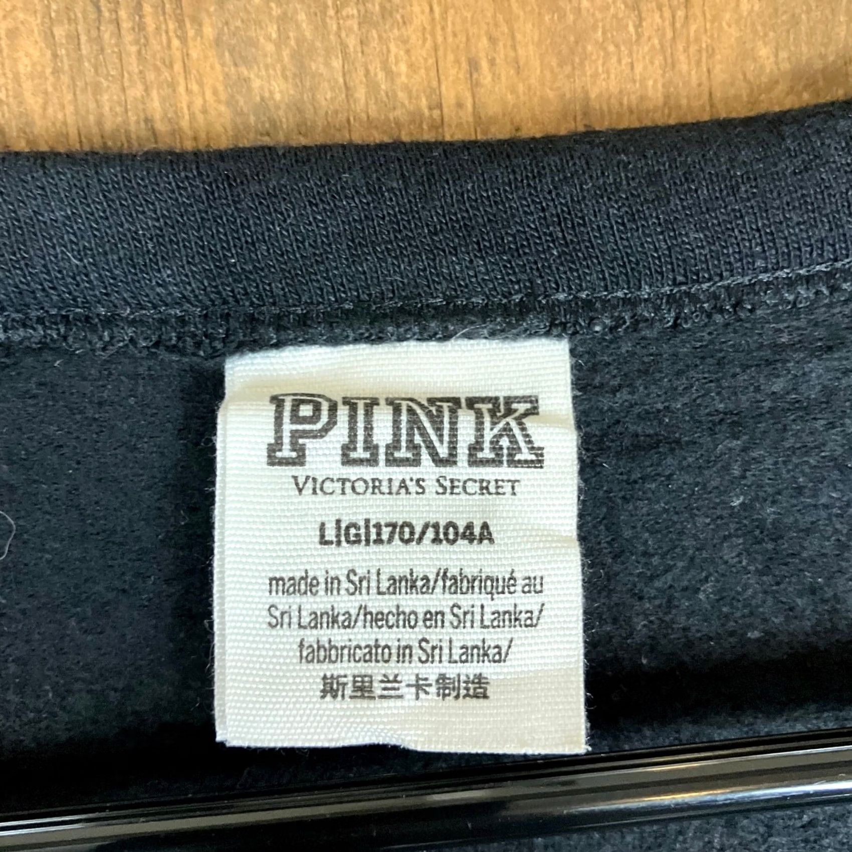 Vintage PINK Victoria Secret Womens Sweatshirt Black 'Pink Nation' Long Sleeve Casual L Size L / US 10 / IT 46 - 6 Thumbnail