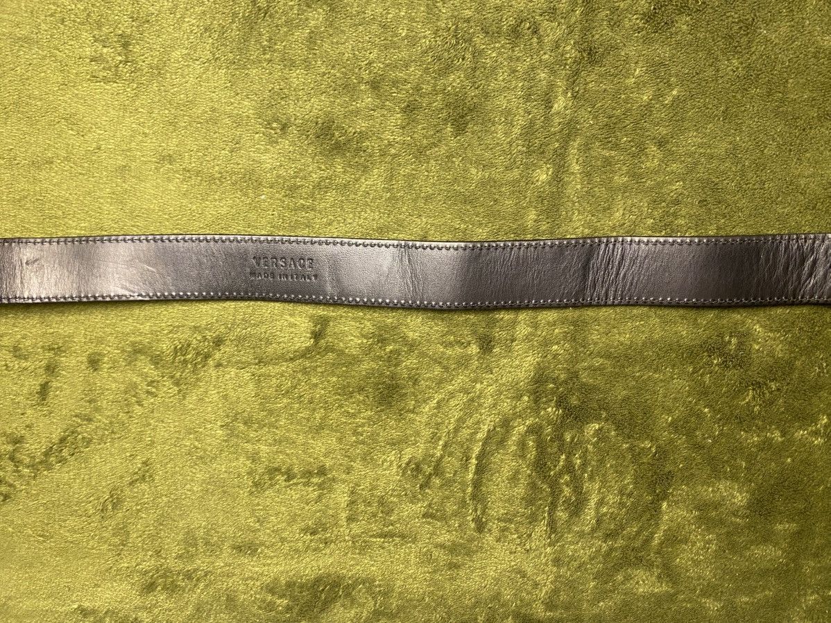 Versace Versace black leather belt Size 36 - 11 Thumbnail