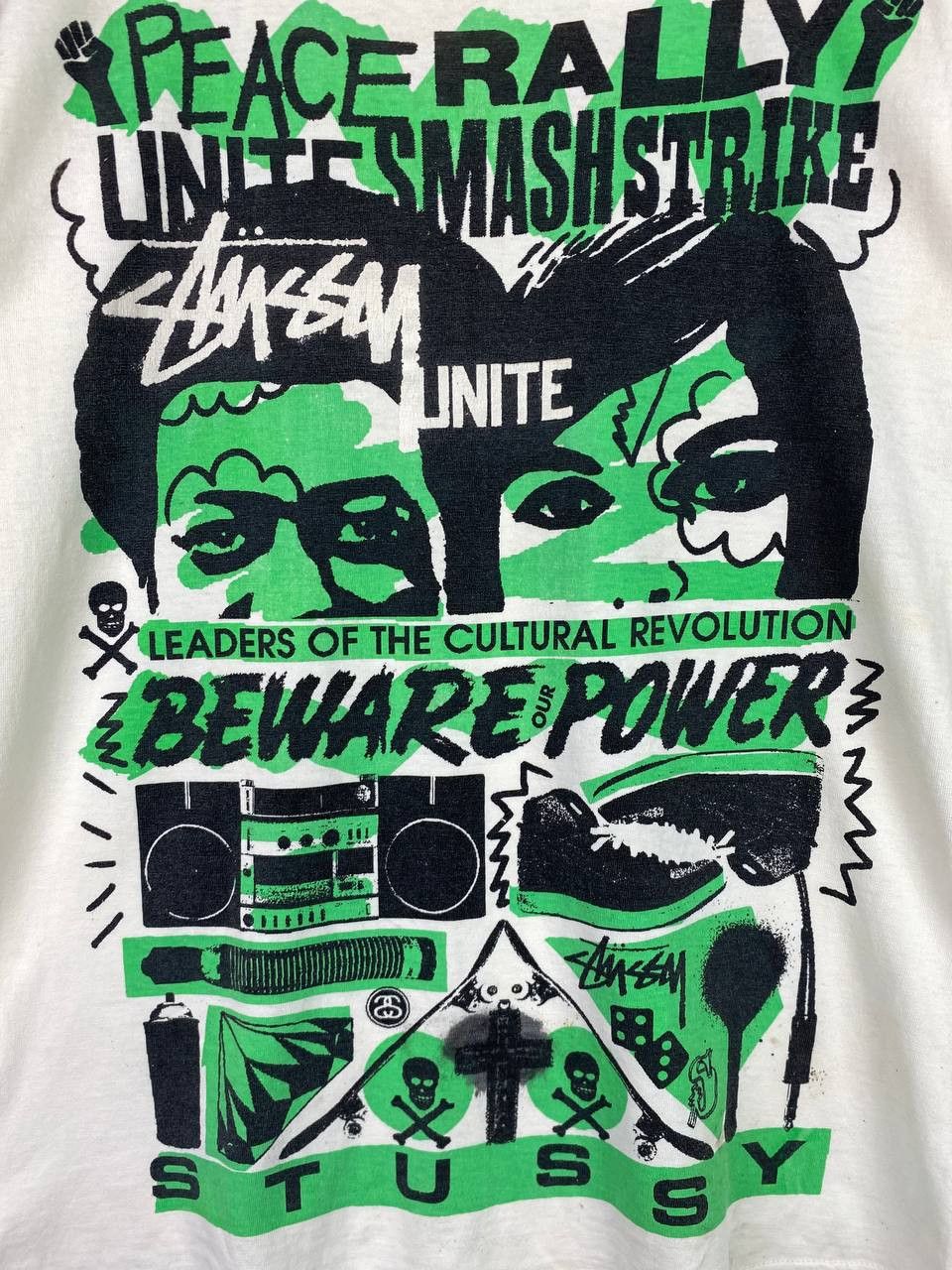 Stussy vintage 90s stussy fullprint tee nice design Size US M / EU 48-50 / 2 - 2 Thumbnail