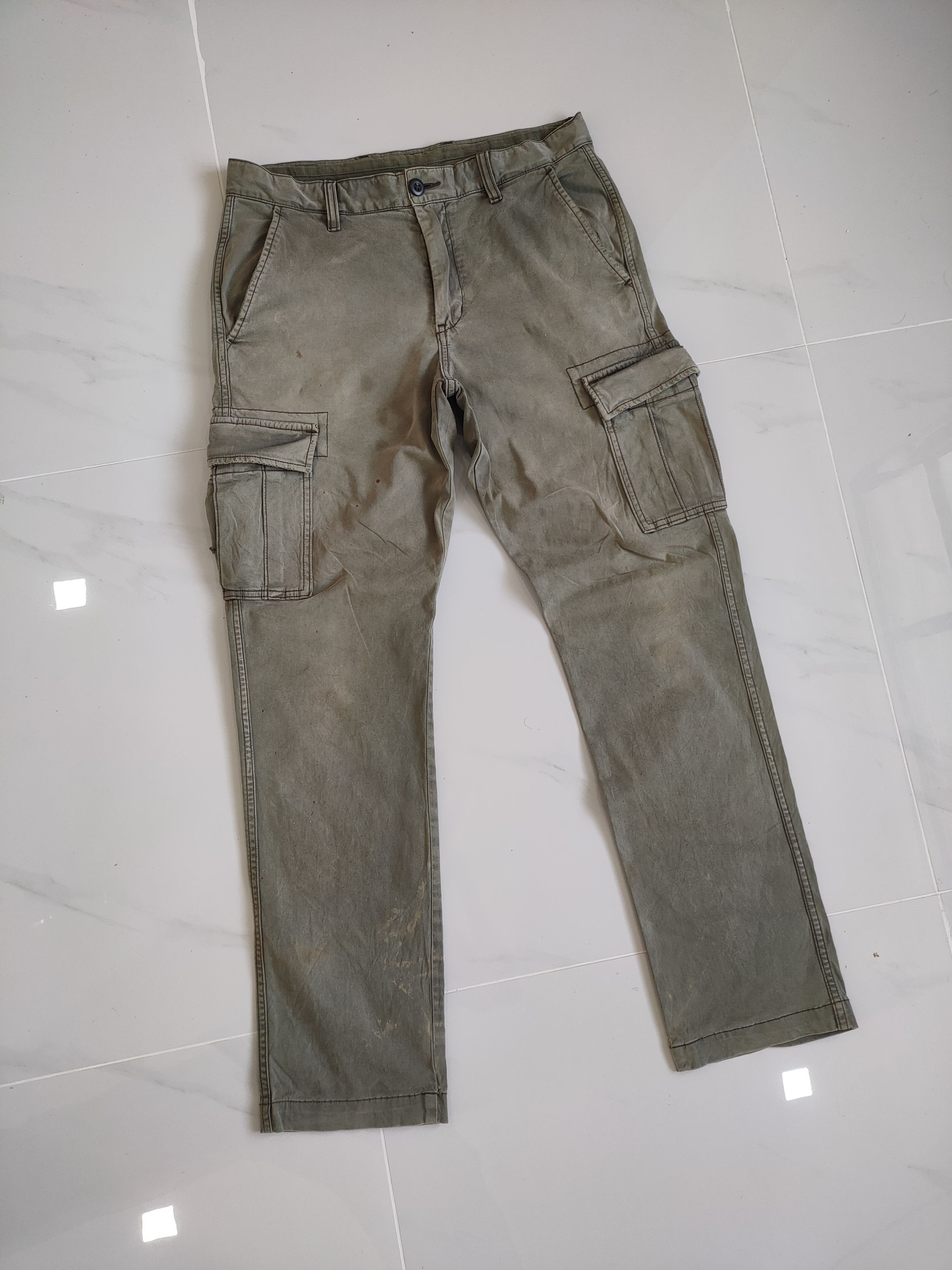 Japanese Brand VINTAGE JAPANESE FADED WORKWEAR CARGO PANTS Size US 31 - 1 Thumbnail