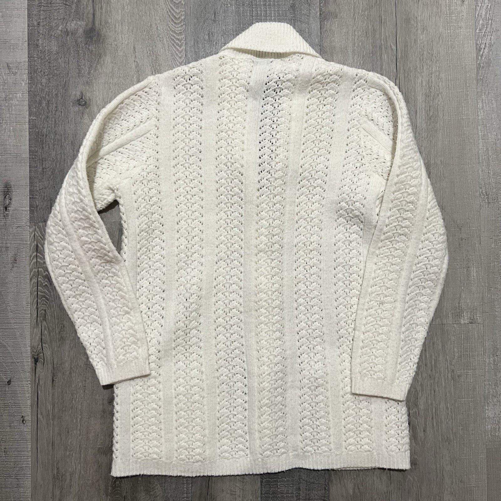 Vintage VTG Rosanna Wintuk Lace Knit Cottagecore Cardigan Sweater M Size M / US 6-8 / IT 42-44 - 2 Thumbnail