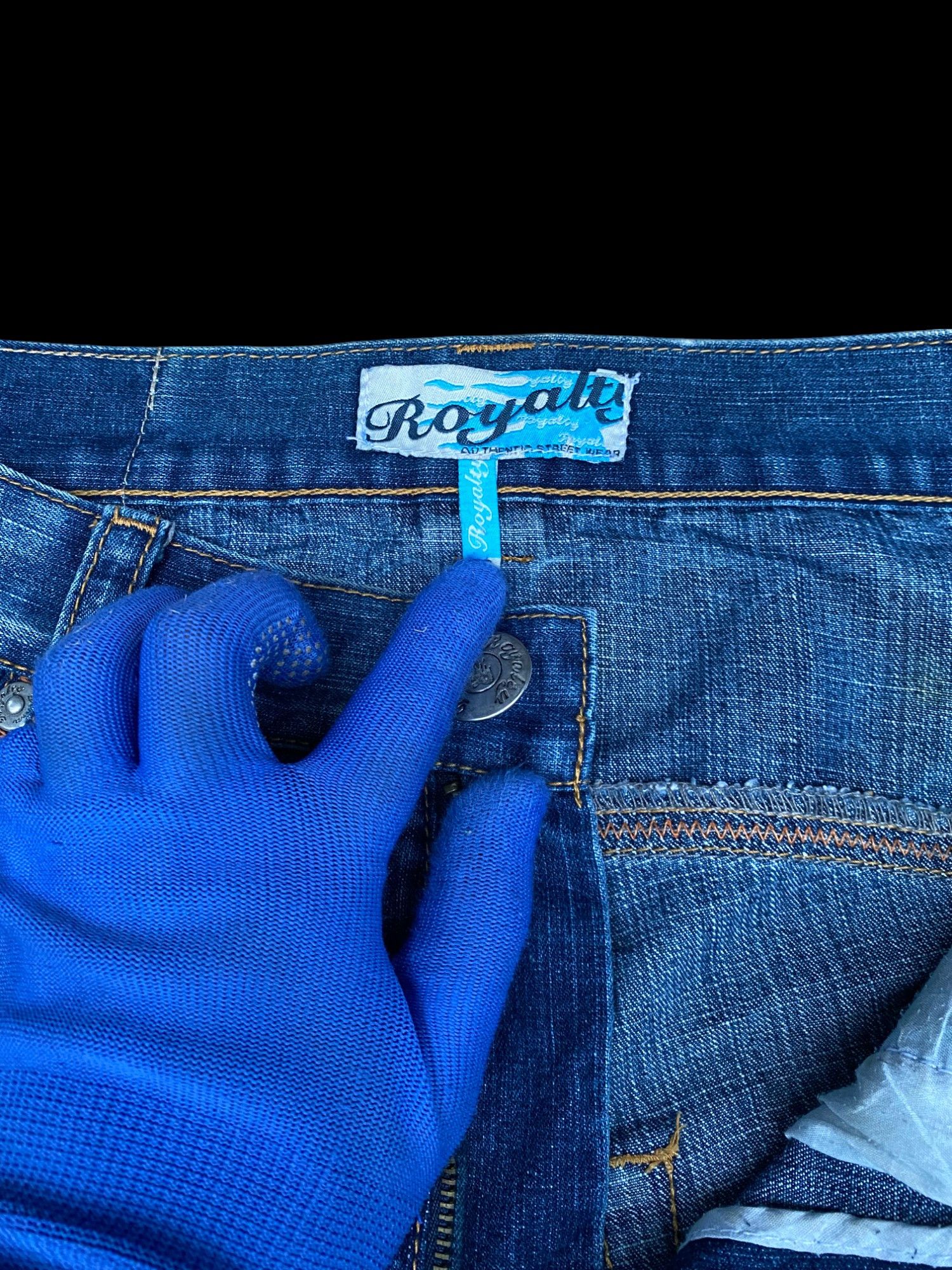 Fubu × JNCO BAGGY Royalty No 5 Painted JNCO FUBU STYLE jean W33x33 Size US 33 - 10 Thumbnail