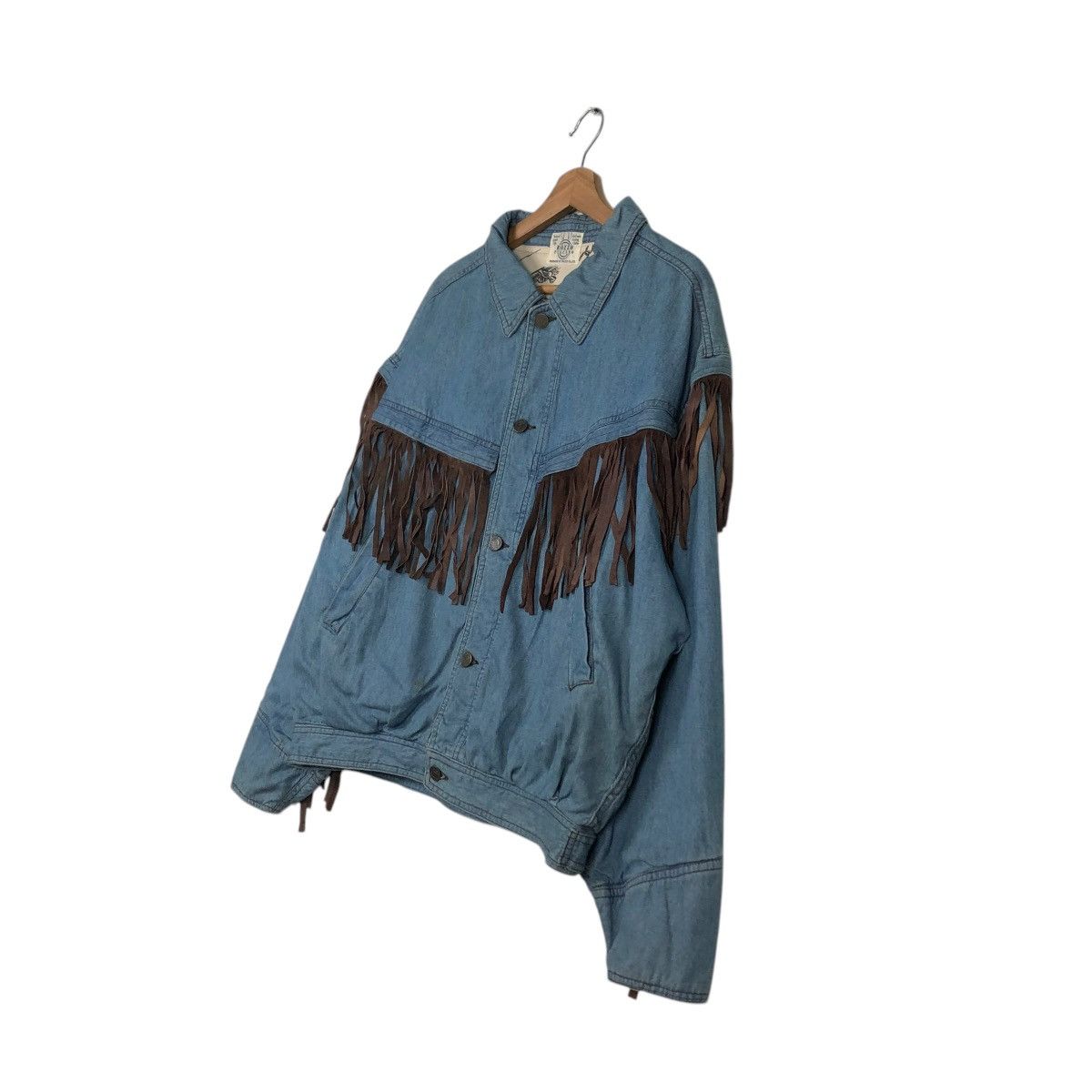 Japanese Brand 🔥VINTAGE BOMBER DENIM JACKET PAZZO CO LTD ISSEY MIYAKE Size US M / EU 48-50 / 2 - 4 Thumbnail