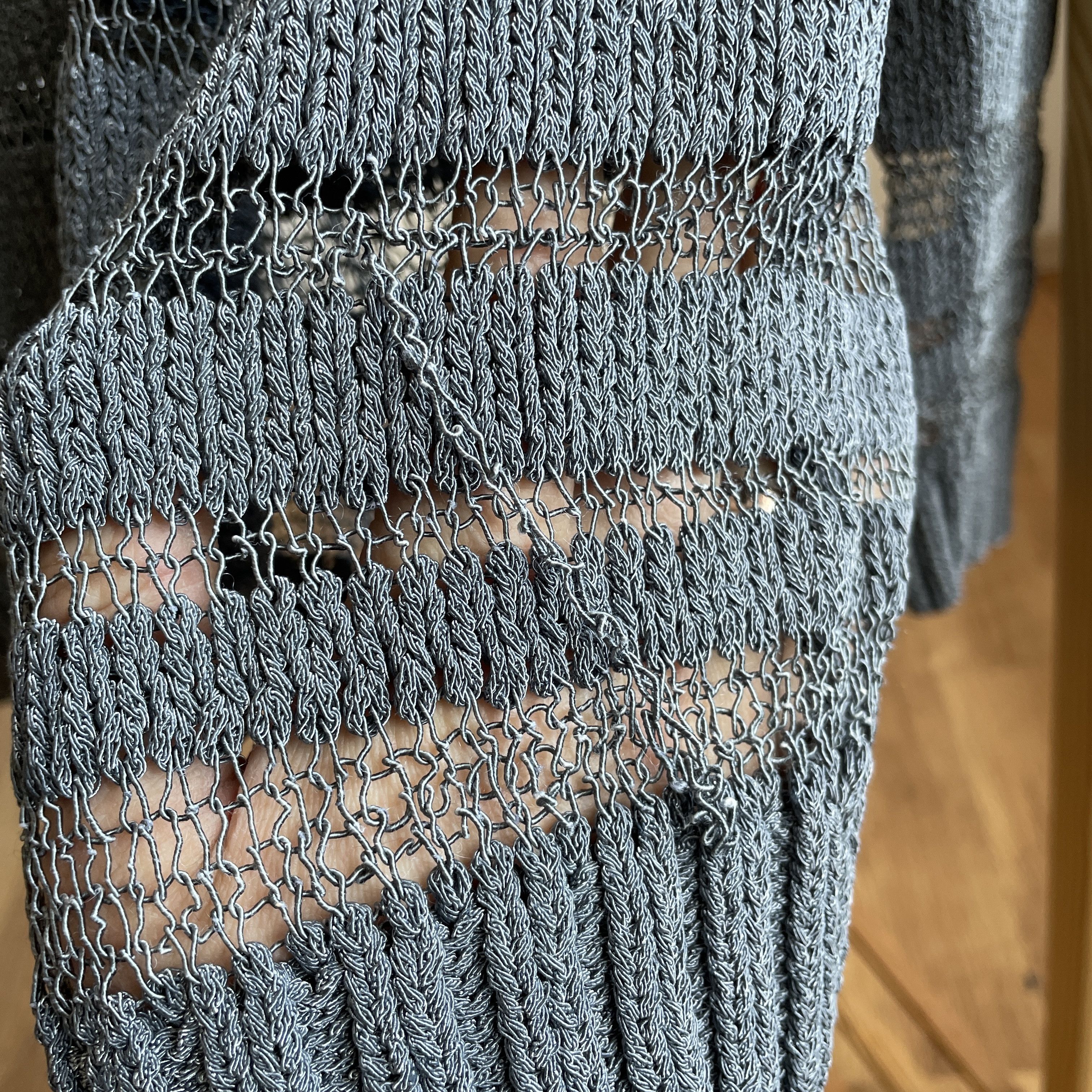Rag & Bone Rag & Bone Womens Mesh Crochet Chain-Link Sweater Size M / US 6-8 / IT 42-44 - 8 Thumbnail