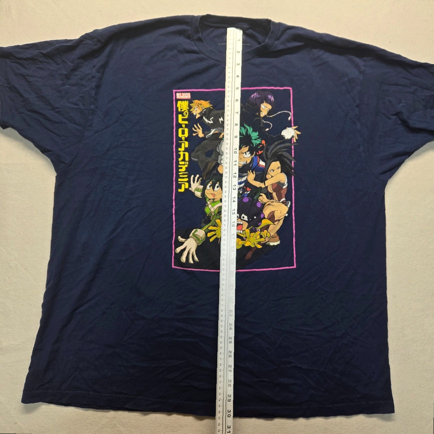 Vintage My Hero Academia Shirt Funimation Blue Adult 3XL Mens Size US XXL / EU 58 / 5 - 6 Thumbnail