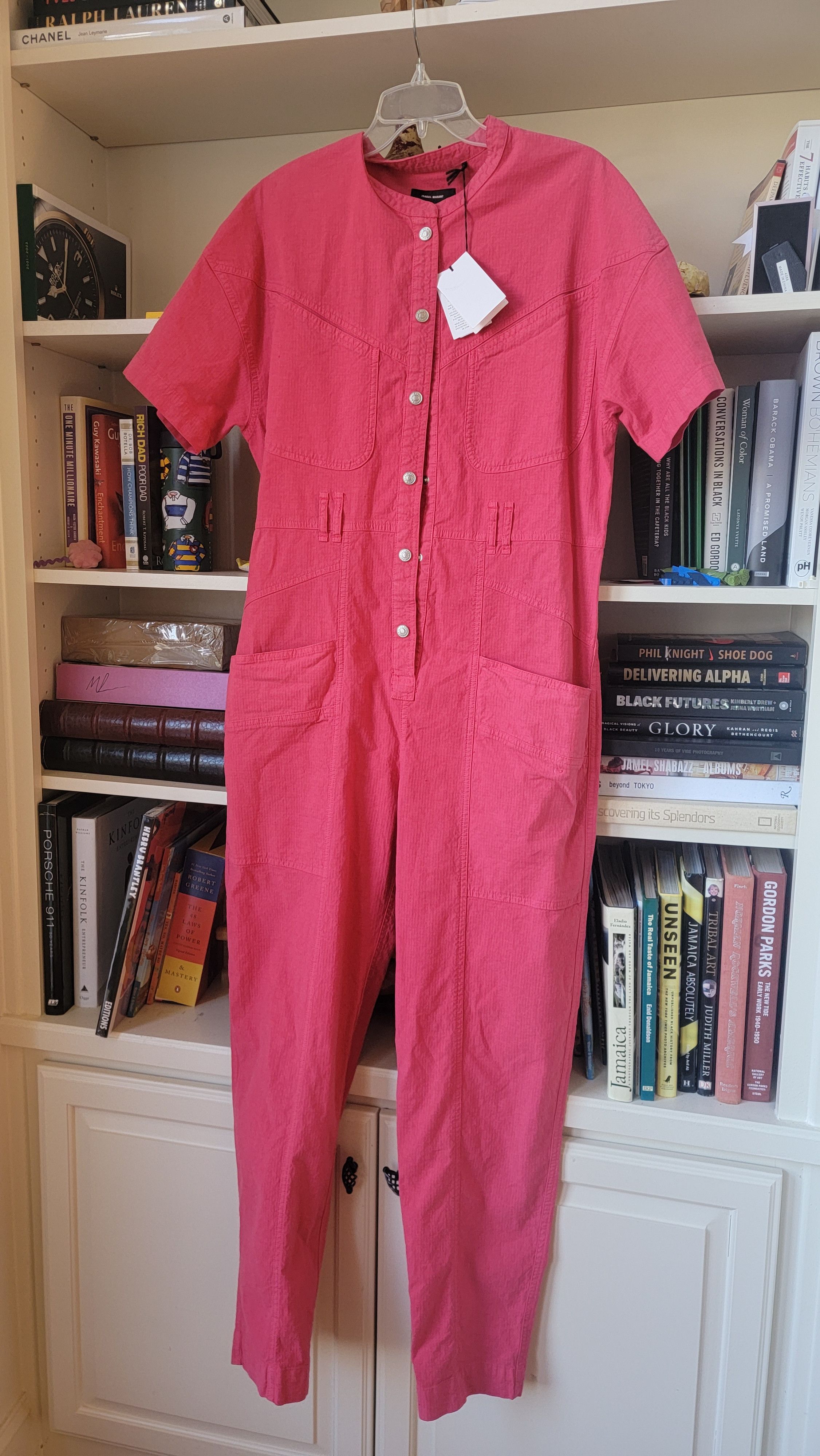 Isabel Marant Isabel Marant Pink Belted Jumpsuit. Brand new . RETAIL $999 Size XS / US 0-2 / IT 36-38 - 2 Thumbnail